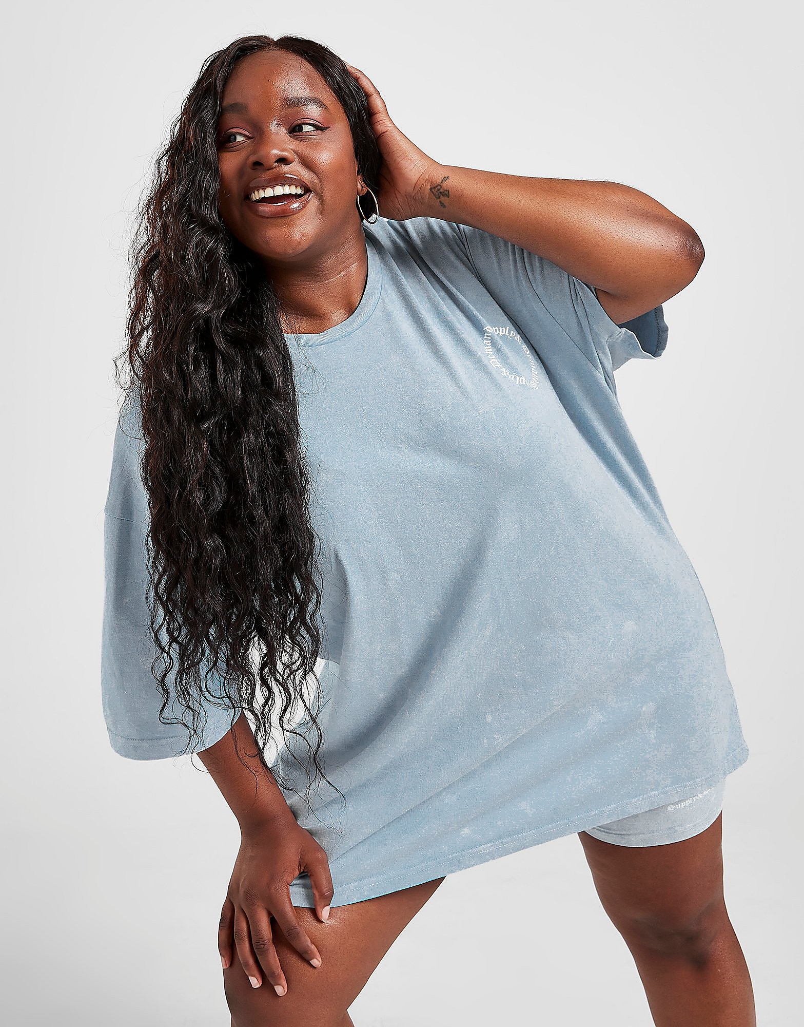 

Supply & Demand Gothic Plus Size Washed T-Shirt - Only at JD - Blue - Womens, Blue