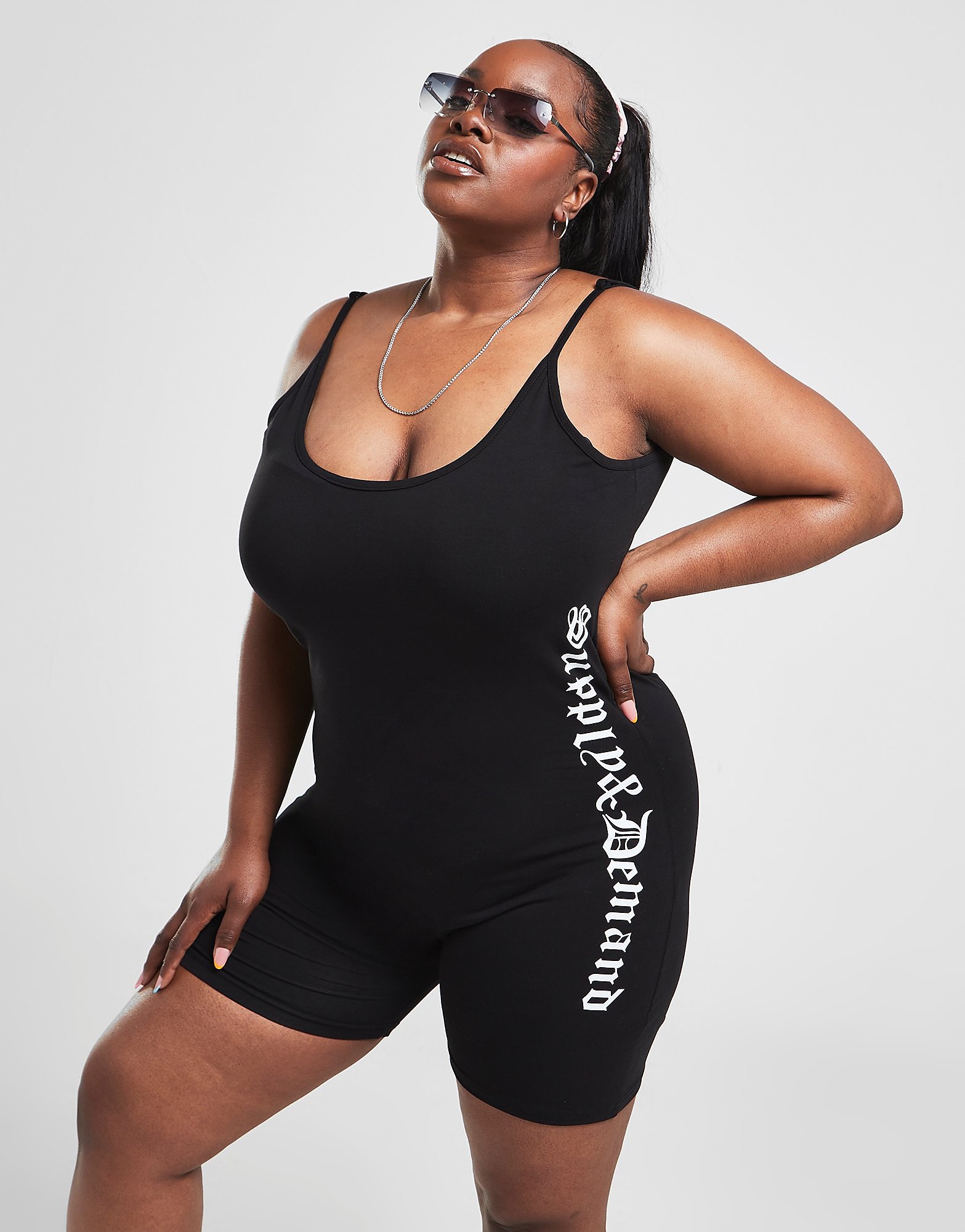 Supply & Demand Gothic Plus Size Unitard - Only at JD, Svart