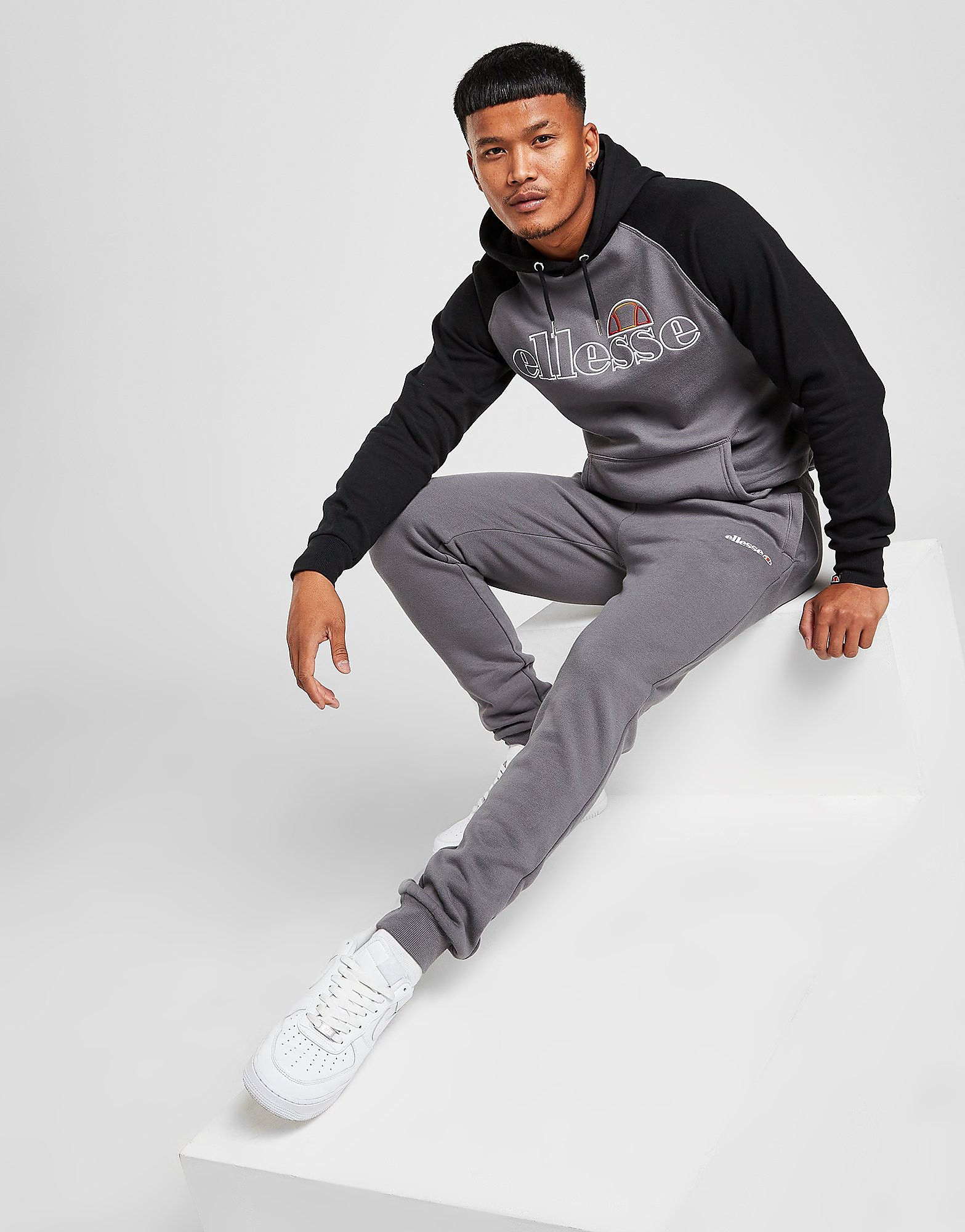 

Ellesse Raglan Fleece Tracksuit - Grey - Mens, Grey