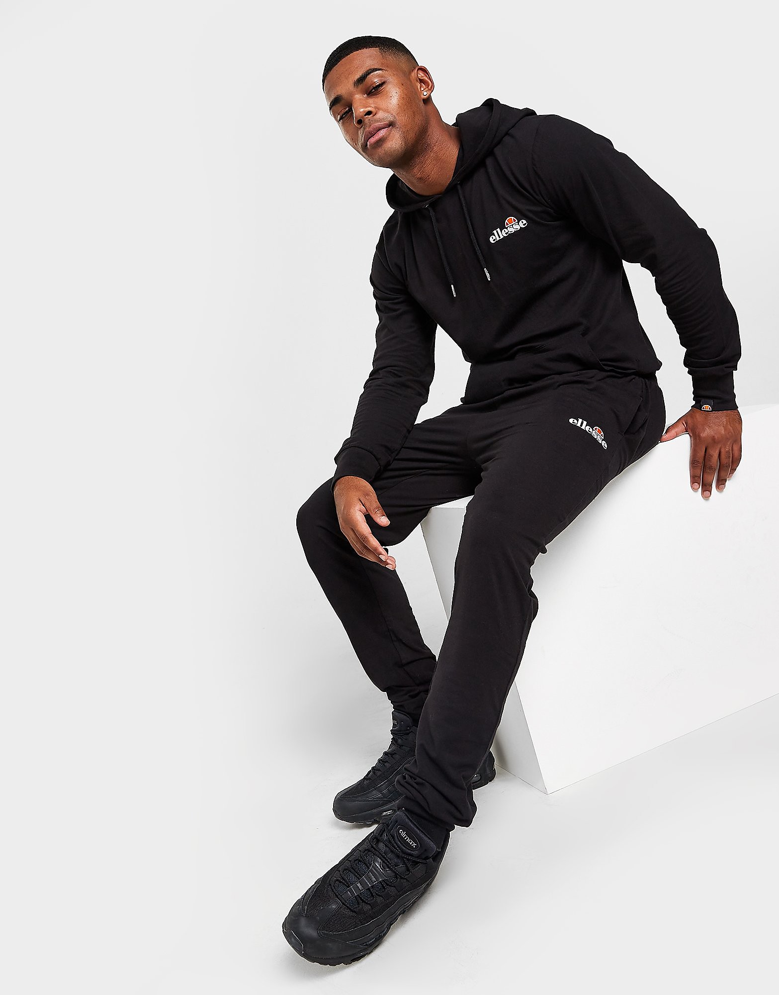 

Ellesse Jersey Tracksuit - Black - Mens, Black