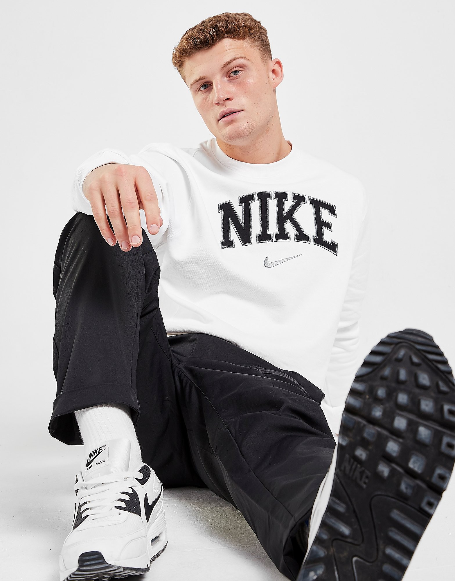 

Nike Retro Crew Sweatshirt - White - Mens, White