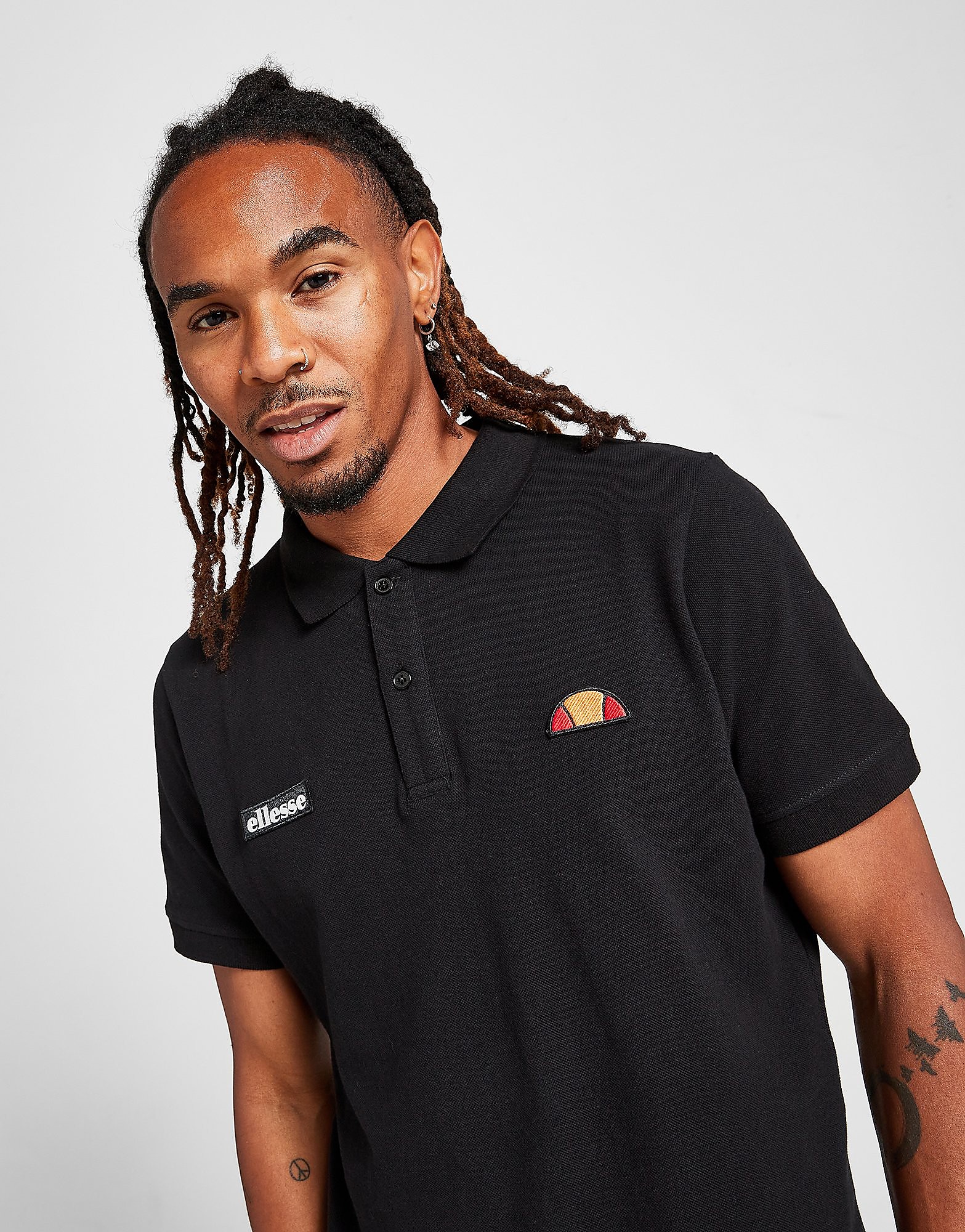 

Ellesse Montura Polo Shirt - Black - Mens, Black