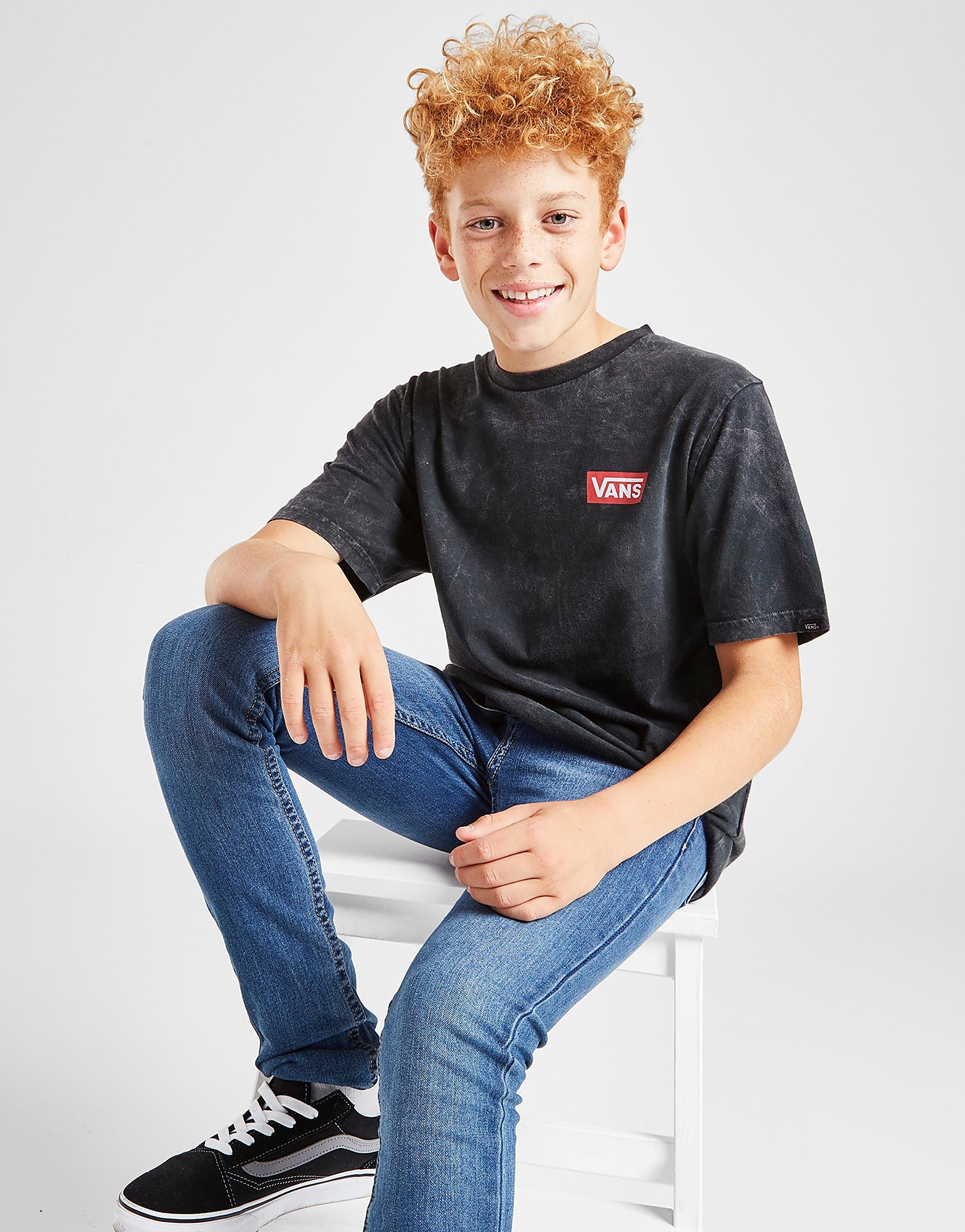 

Vans Mineral Wash T-Shirt Junior - Black - Kids, Black