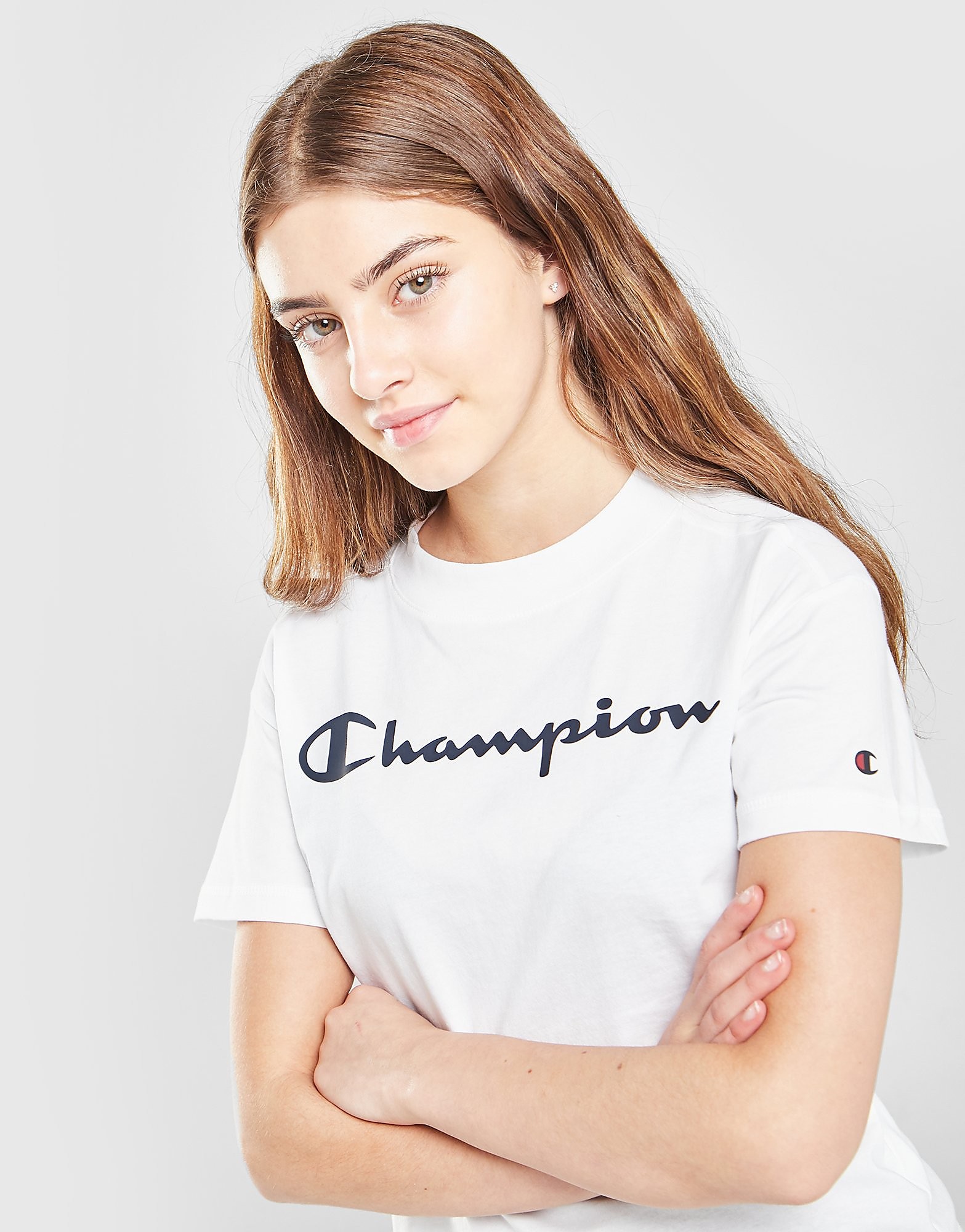 

Champion Girls' Legacy Crop T-Shirt Junior - White - Kids, White