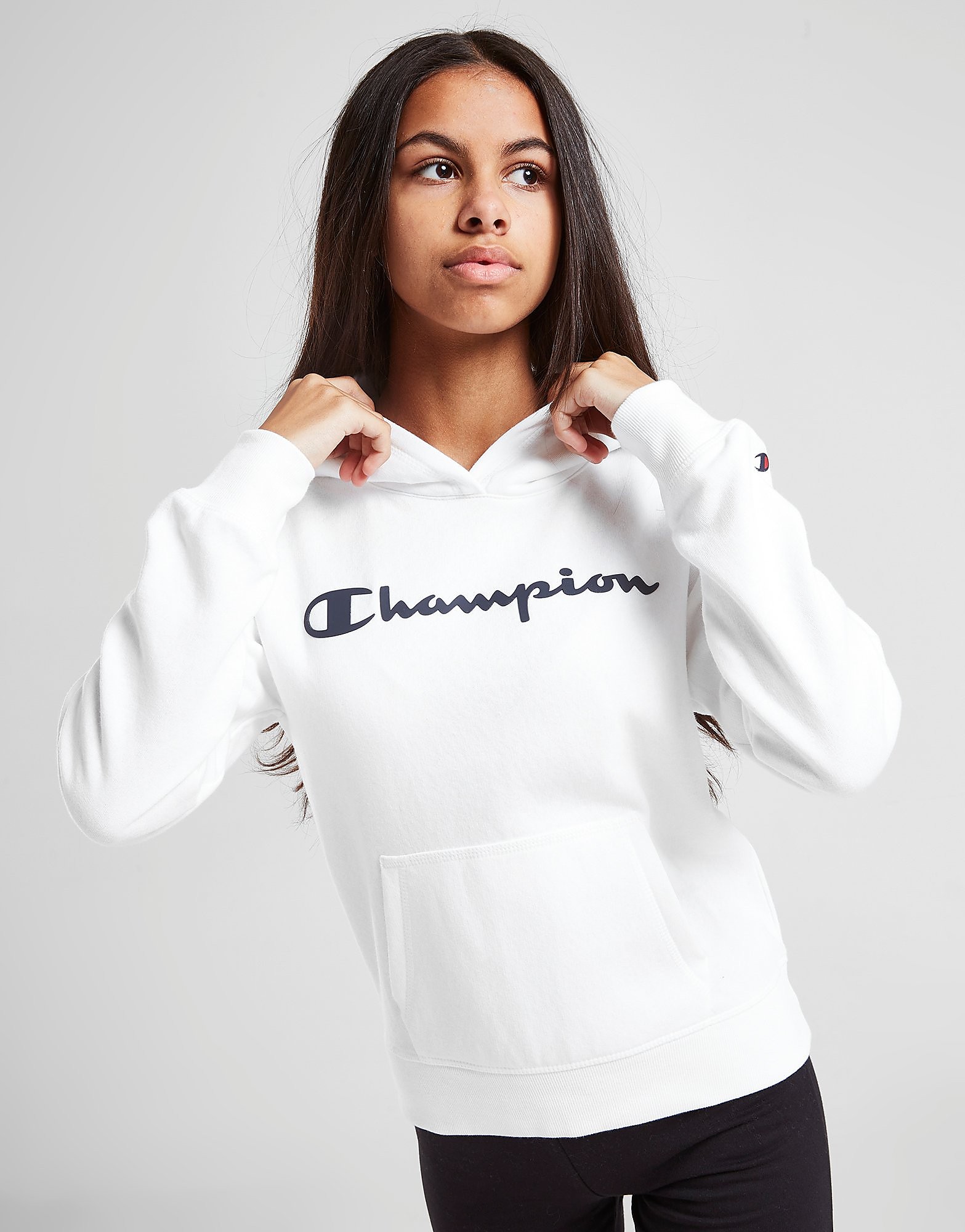 

Champion Core Logo Overhead Hoodie Junior - White - Kids, White