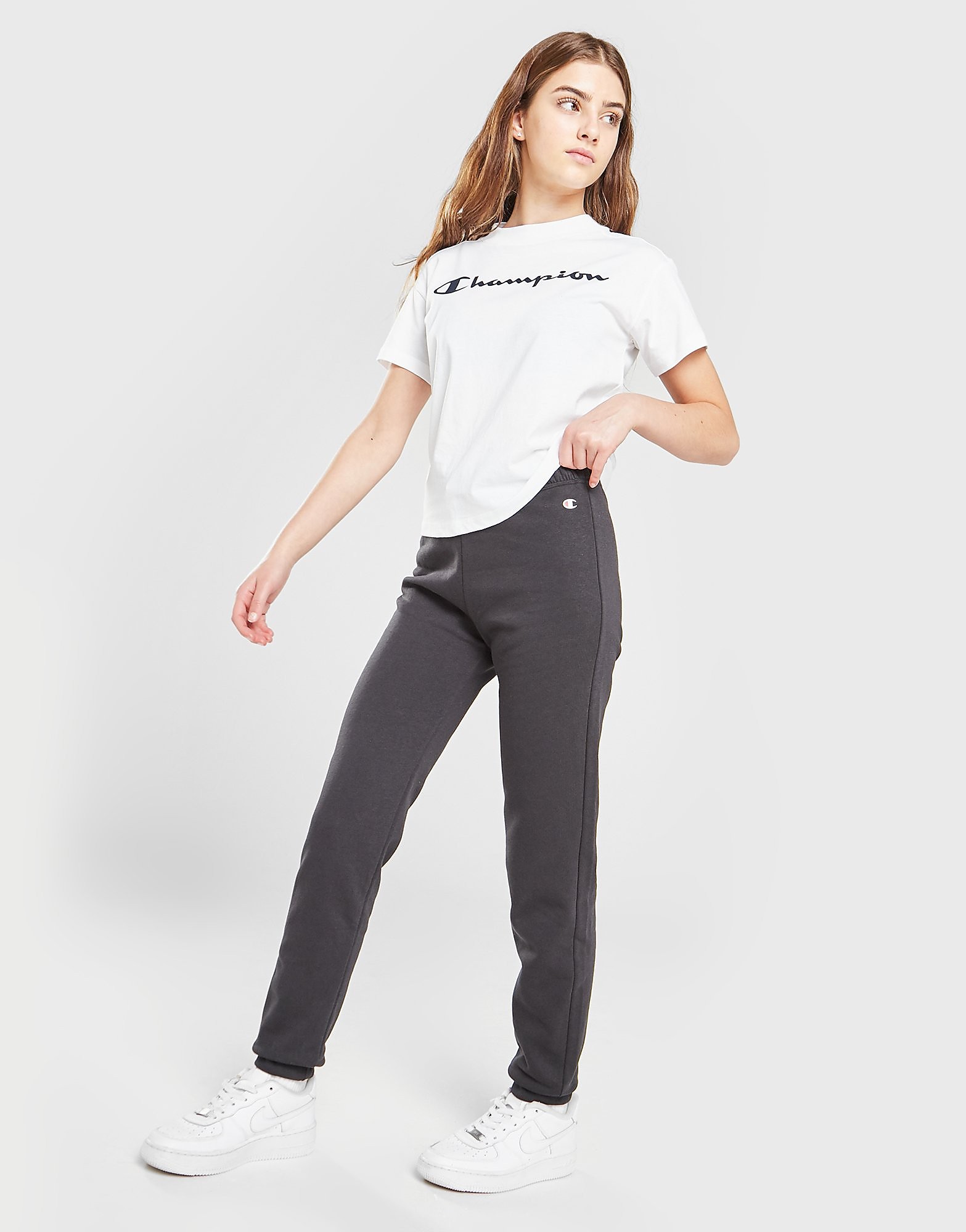 

Champion Girls' Logo Joggers Junior - Black - Kids, Black