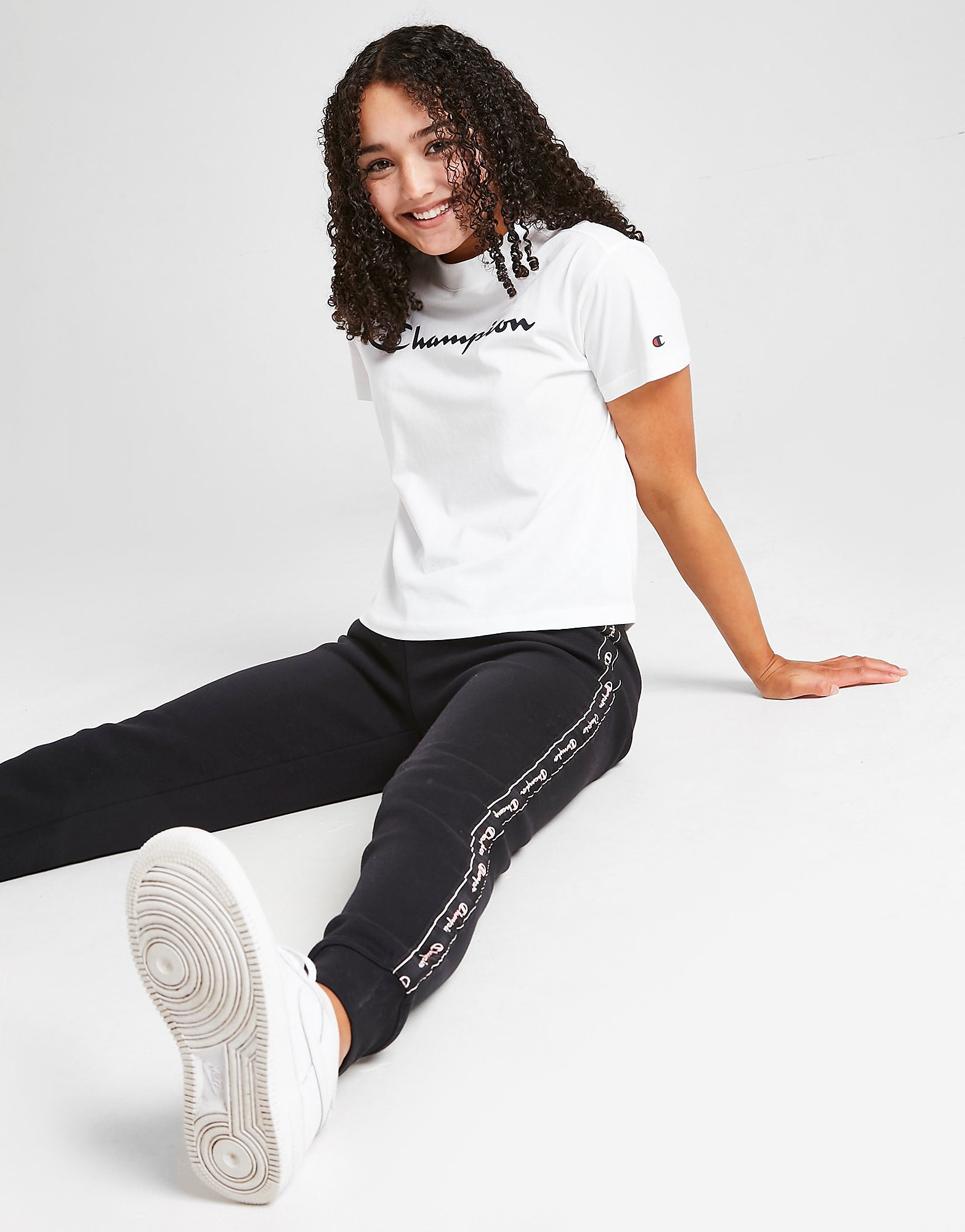 

Champion Girls' Tape Joggers Junior - Black - Kids, Black