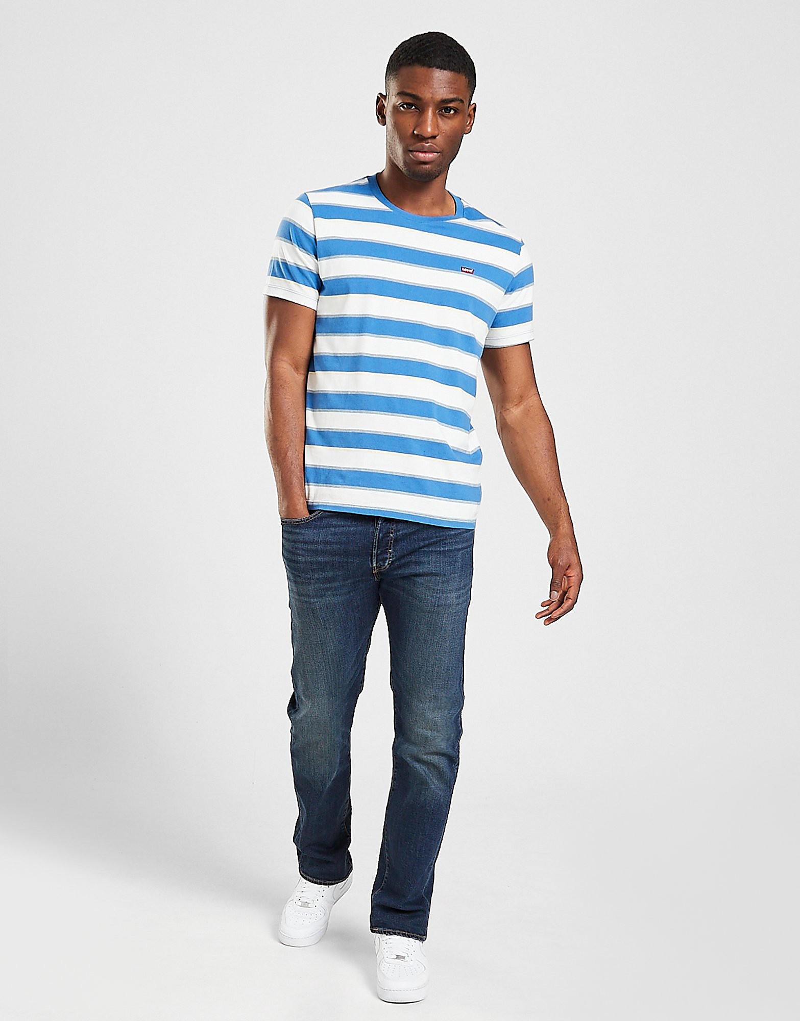 

Levis 501 Straight Fit Jeans - Blue - Mens, Blue