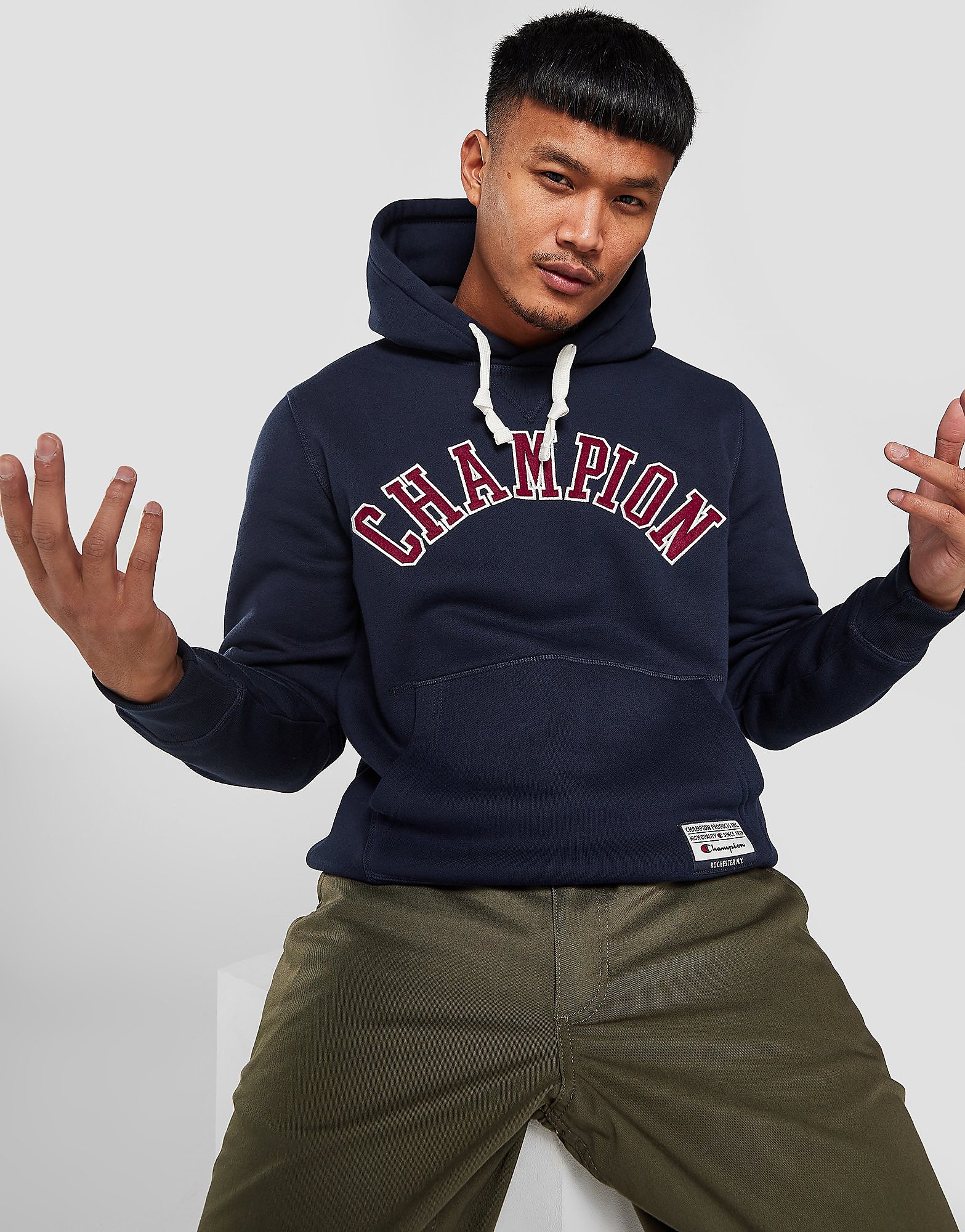 Champion Book Overhead Hoodie - Only at JD - Navy - Mens, Navy