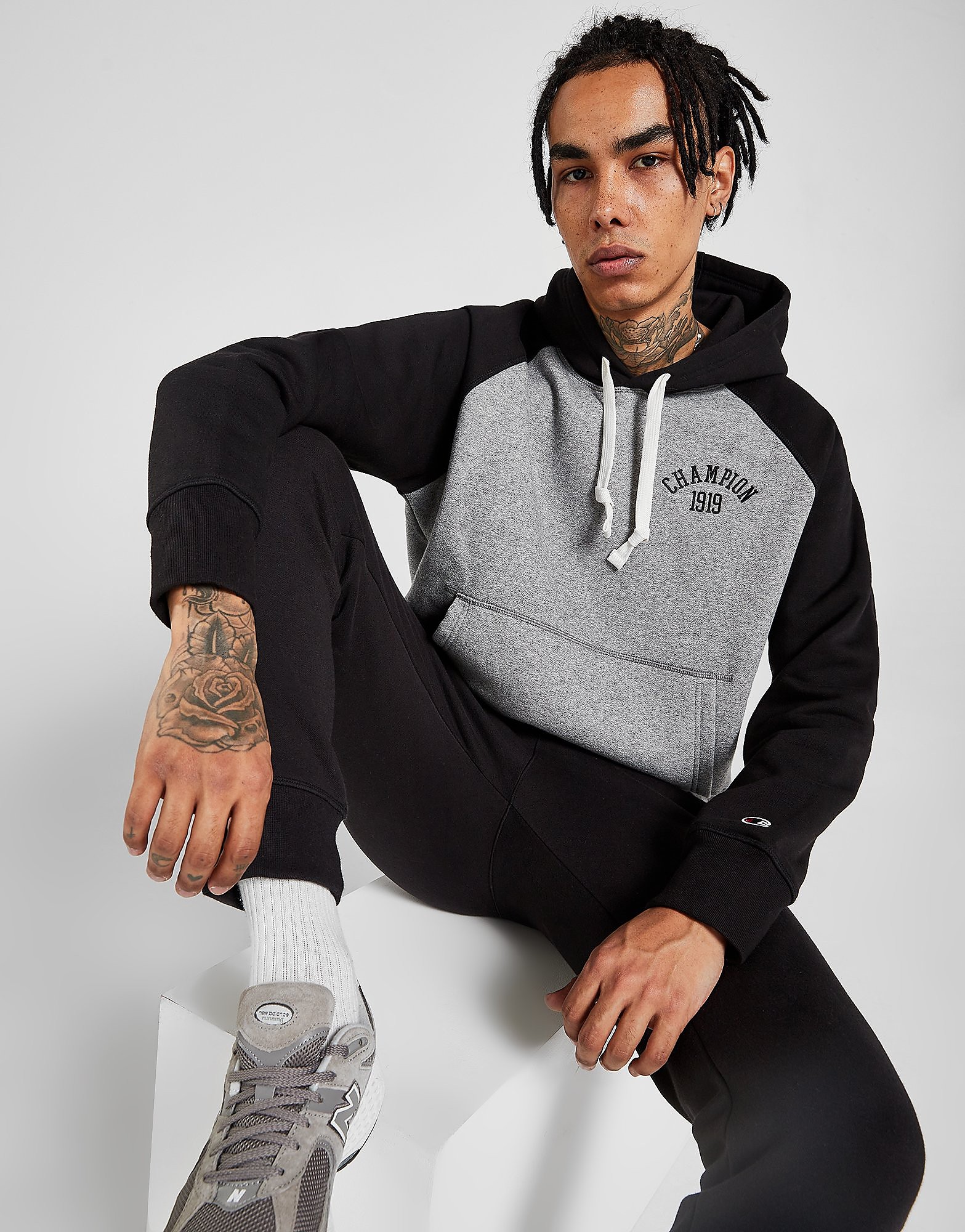 

Champion Book Raglan Hoodie - Only at JD - Grey - Mens, Grey