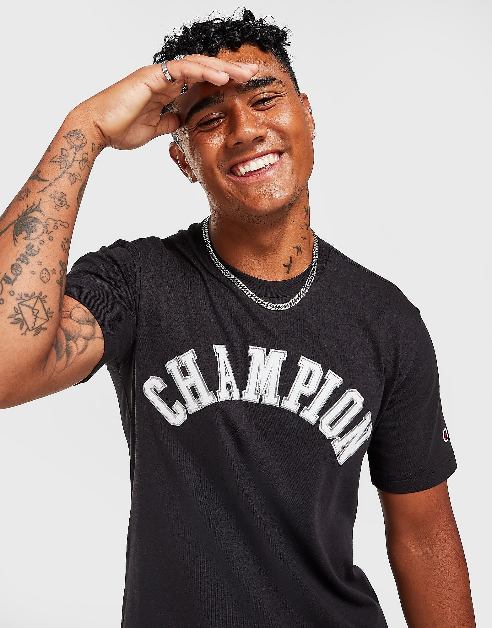 

Champion Book Large Logo T-Shirt - Only at JD - Black - Mens, Black