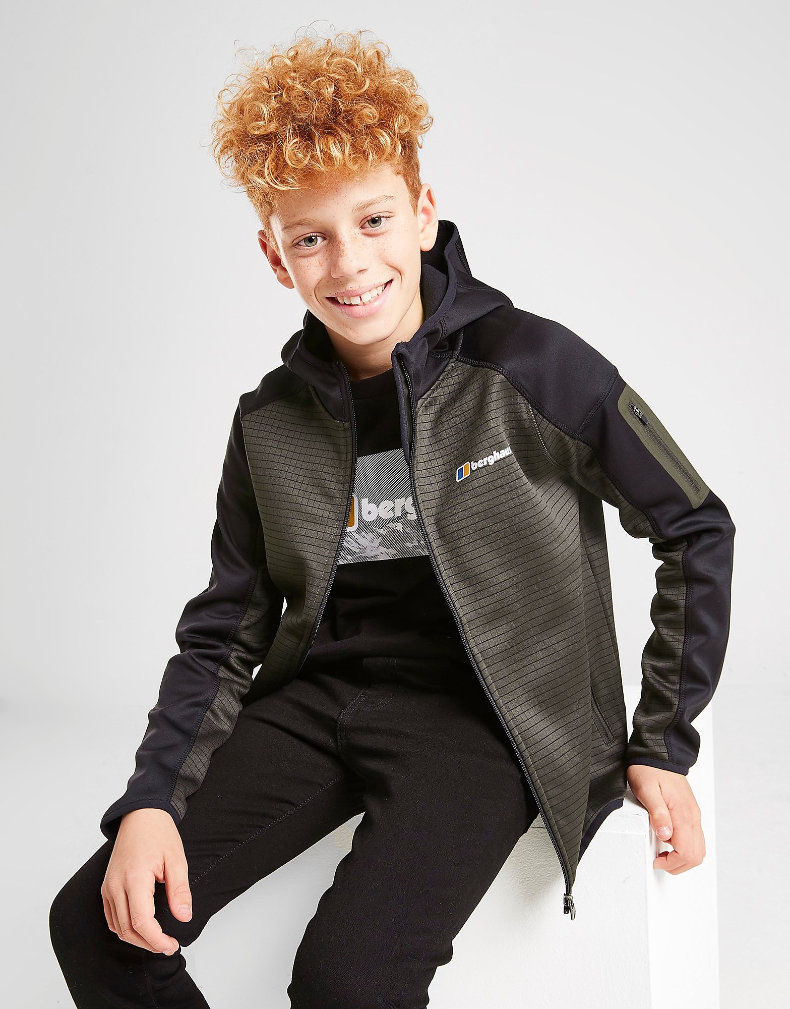

Berghaus Sidley Grid Poly Hoodie Junior - Only at JD - Brown - Kids, Brown