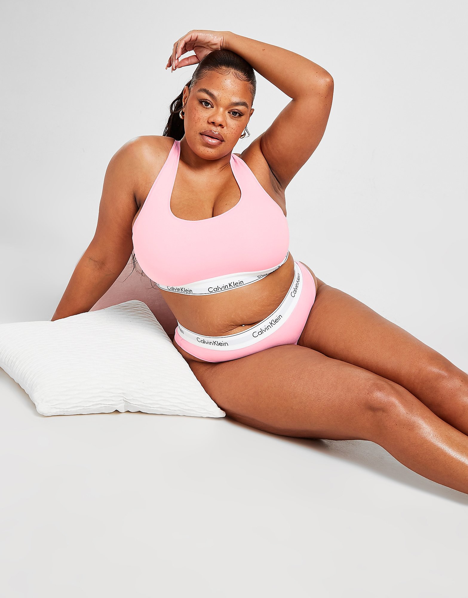 

Calvin Klein Underwear Plus Size Modern Cotton Bralette - Pink - Womens, Pink