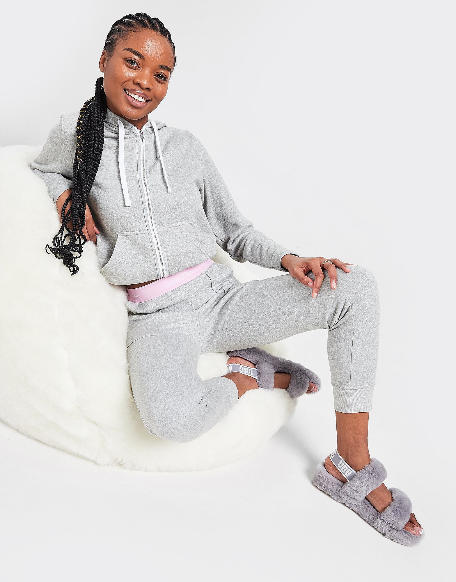 

Calvin Klein CK Modern Cotton Joggers - Grey - Womens, Grey