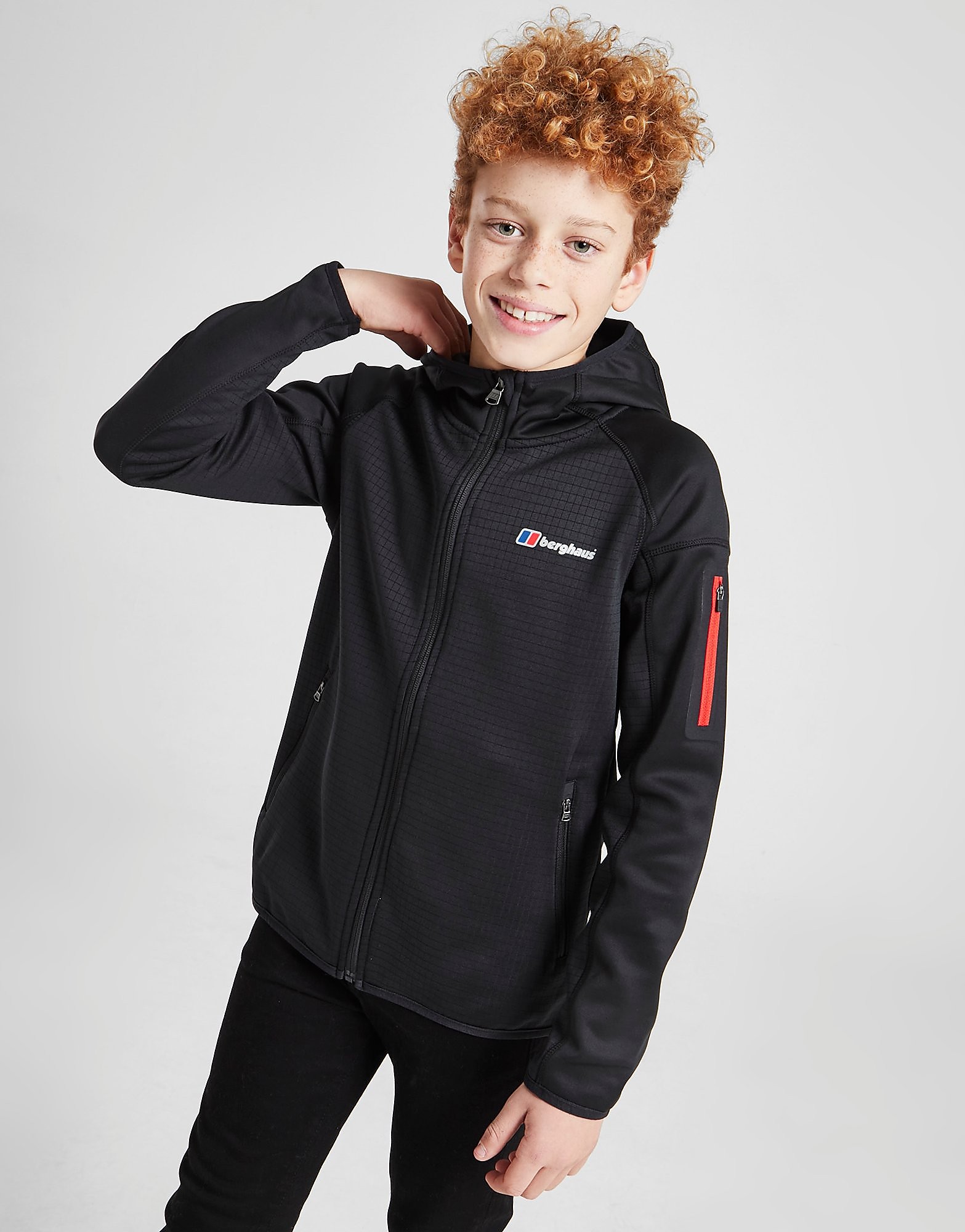 

Berghaus Sidley Grid Poly Hoodie Junior - Only at JD - Black - Kids, Black