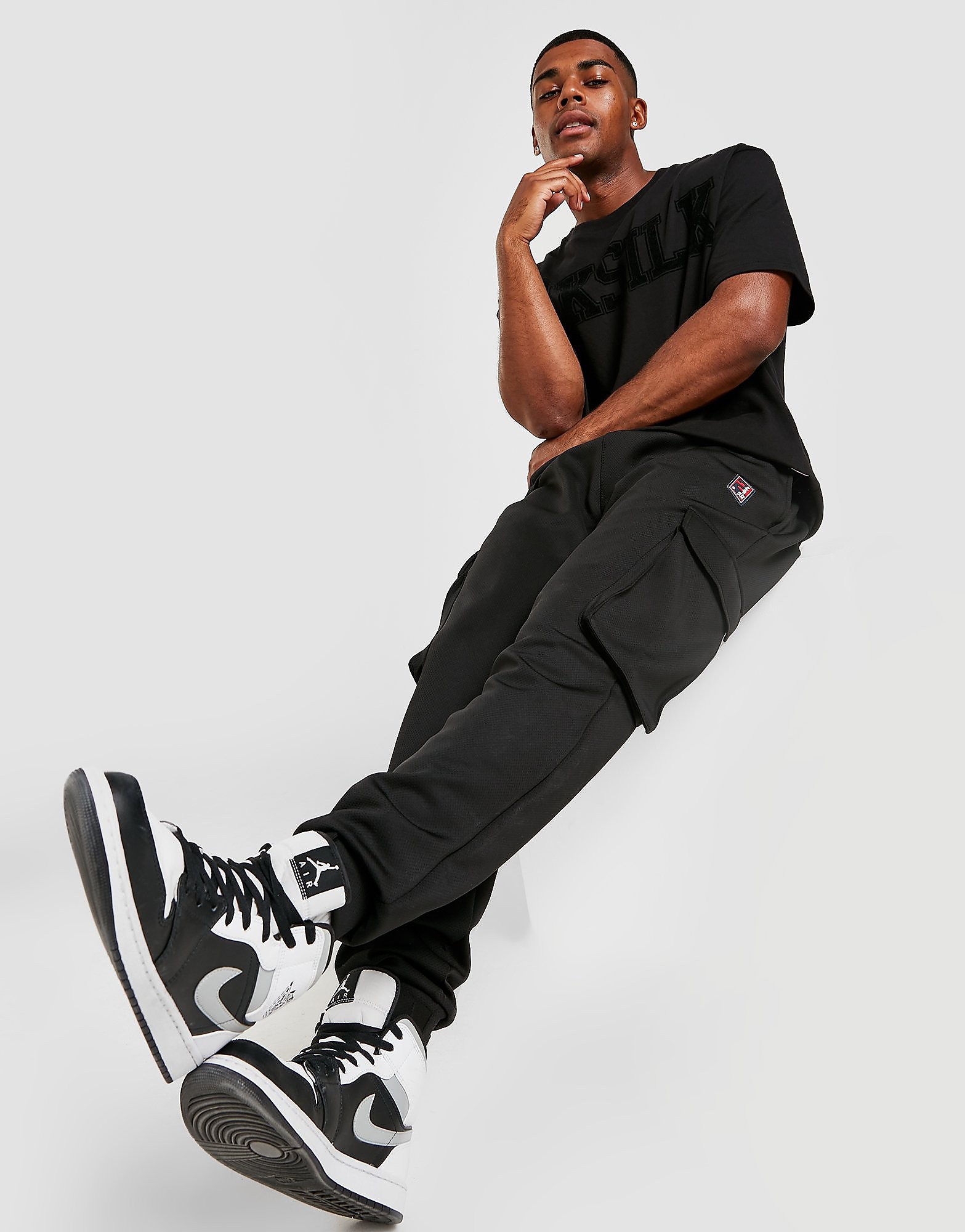 

SikSilk x Space Jam Cargo Pants - Black - Mens, Black