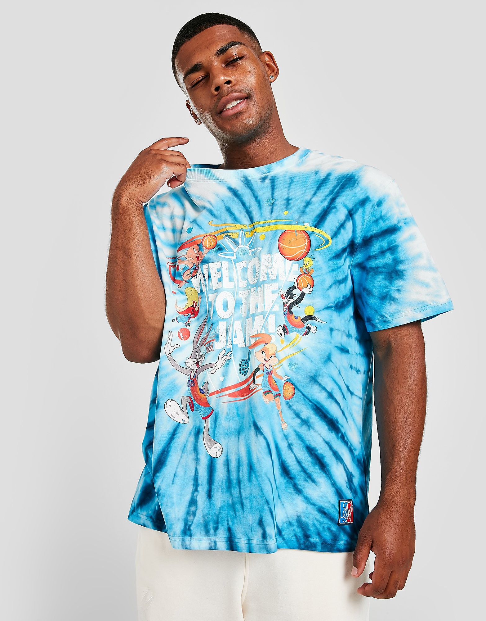 

SikSilk x Space Jam Tie Dye T-Shirt - Blue - Mens, Blue
