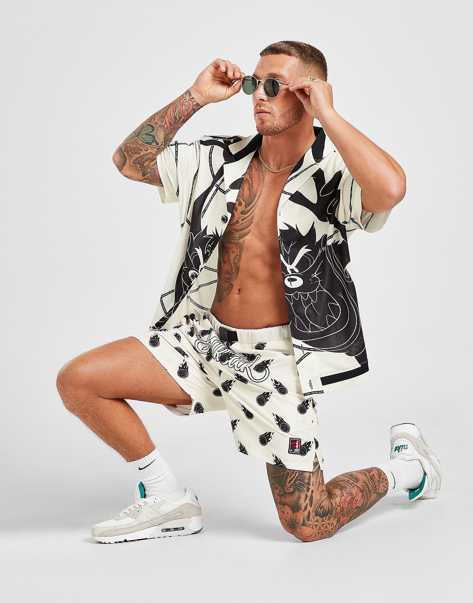 

SikSilk x Space Jam Swim Shorts - White - Mens, White