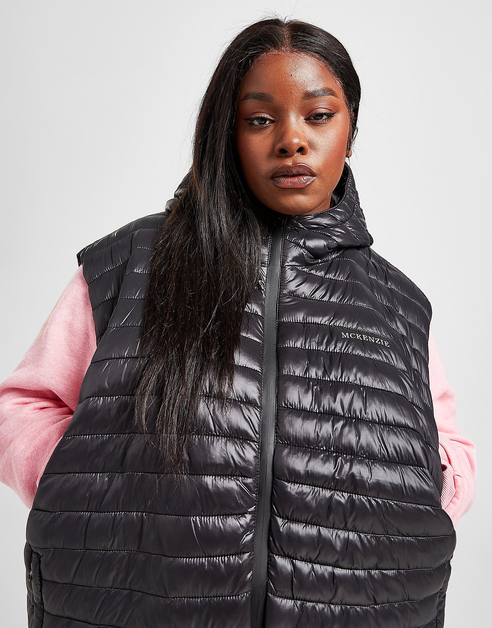 

McKenzie Core Logo Plus Size Gilet - Only at JD - Black - Womens, Black