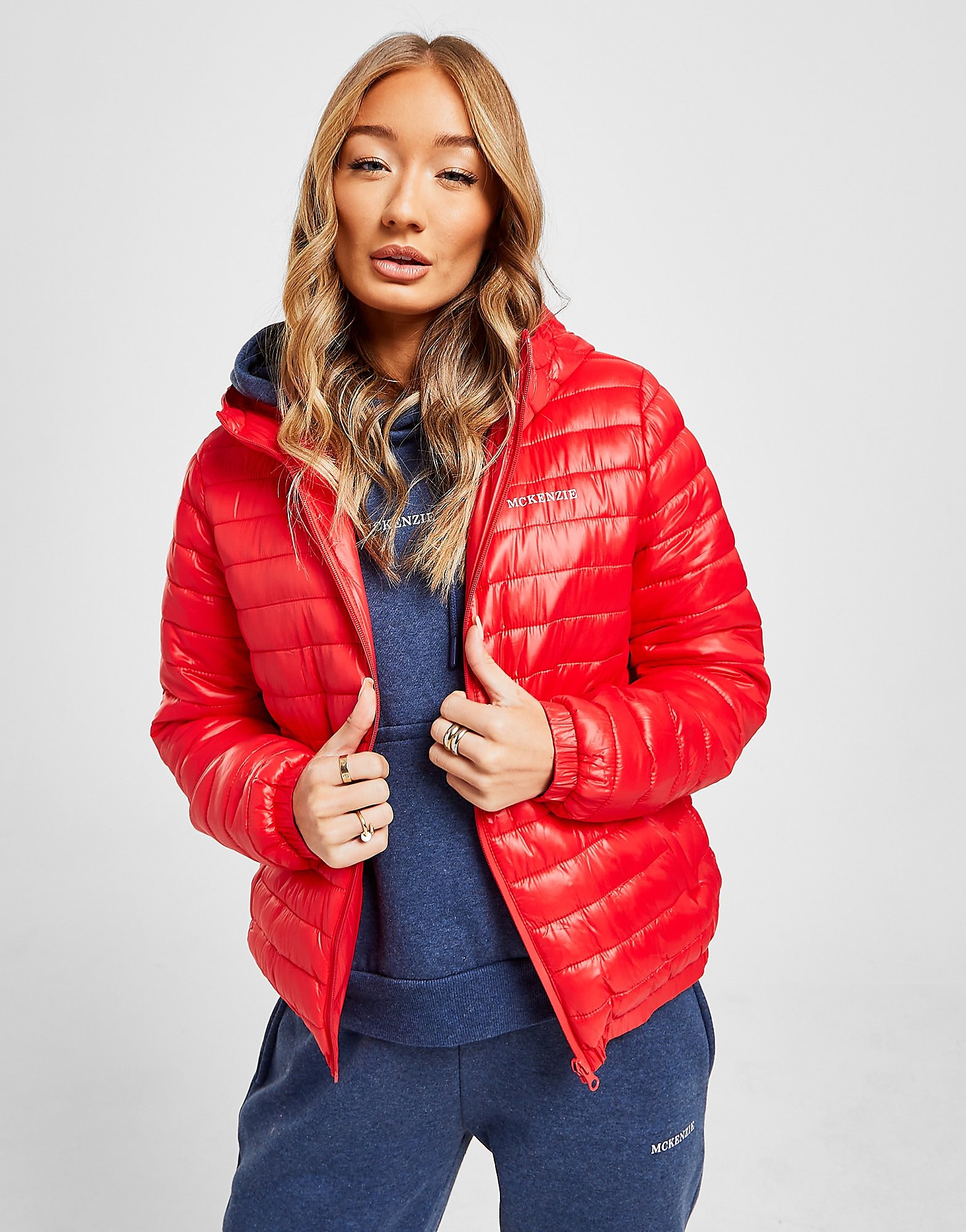 

McKenzie Core Logo Padded Jacket - Only at JD - Red - Womens, Red