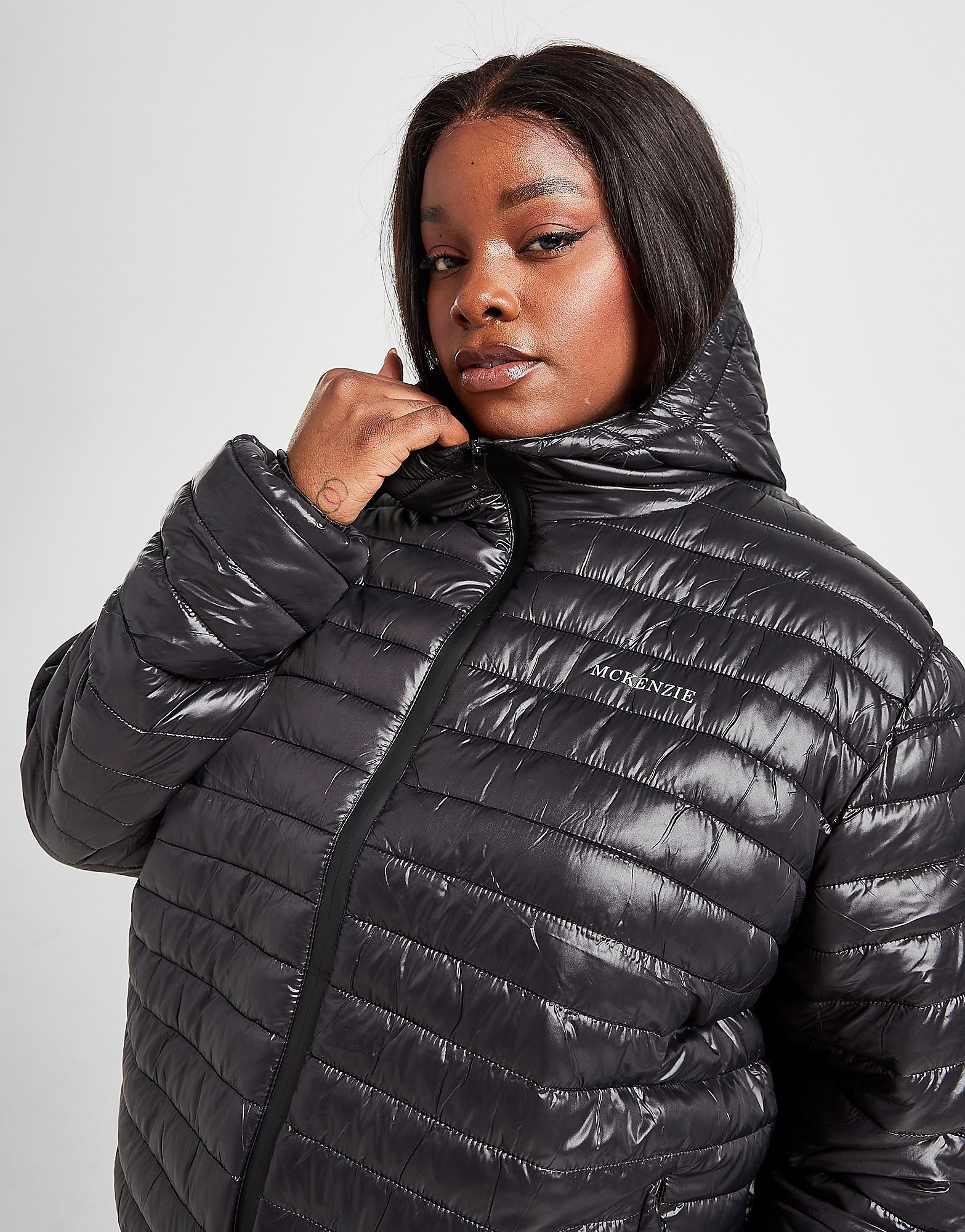 

McKenzie Core Logo Padded Plus Size Jacket - Only at JD - Black - Womens, Black