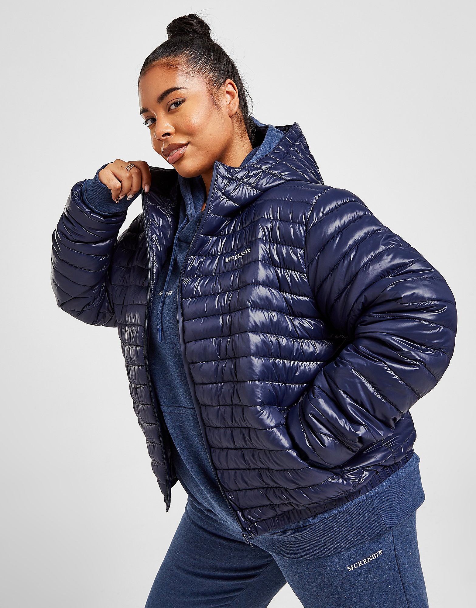 

McKenzie Core Logo Padded Plus Size Jacket - Only at JD - Navy - Womens, Navy