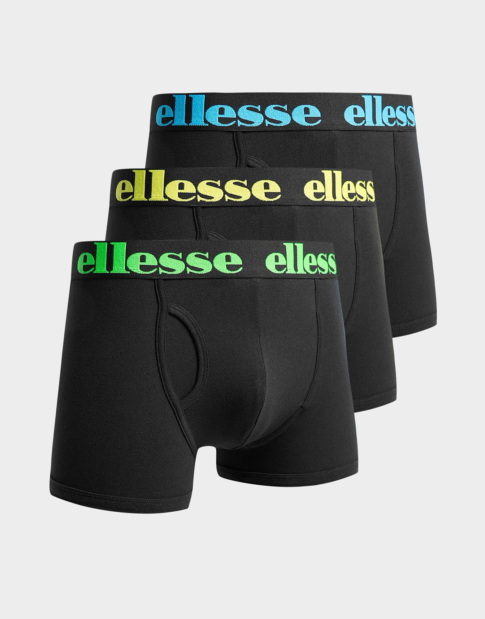 

Ellesse 3 Pack Trunks - Black - Mens, Black