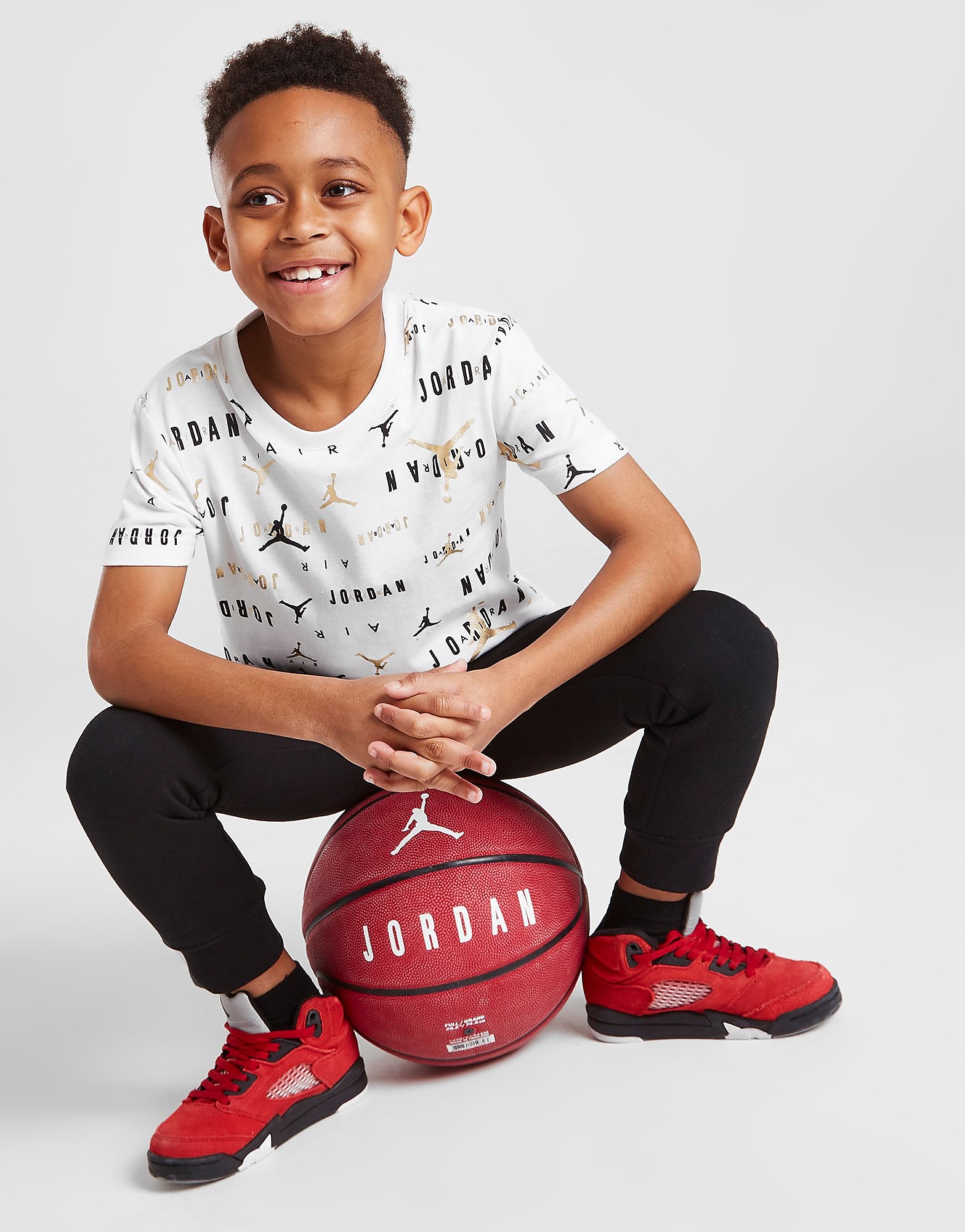 

Jordan Jumpman All Over Print T-Shirt Children - White - Kids, White