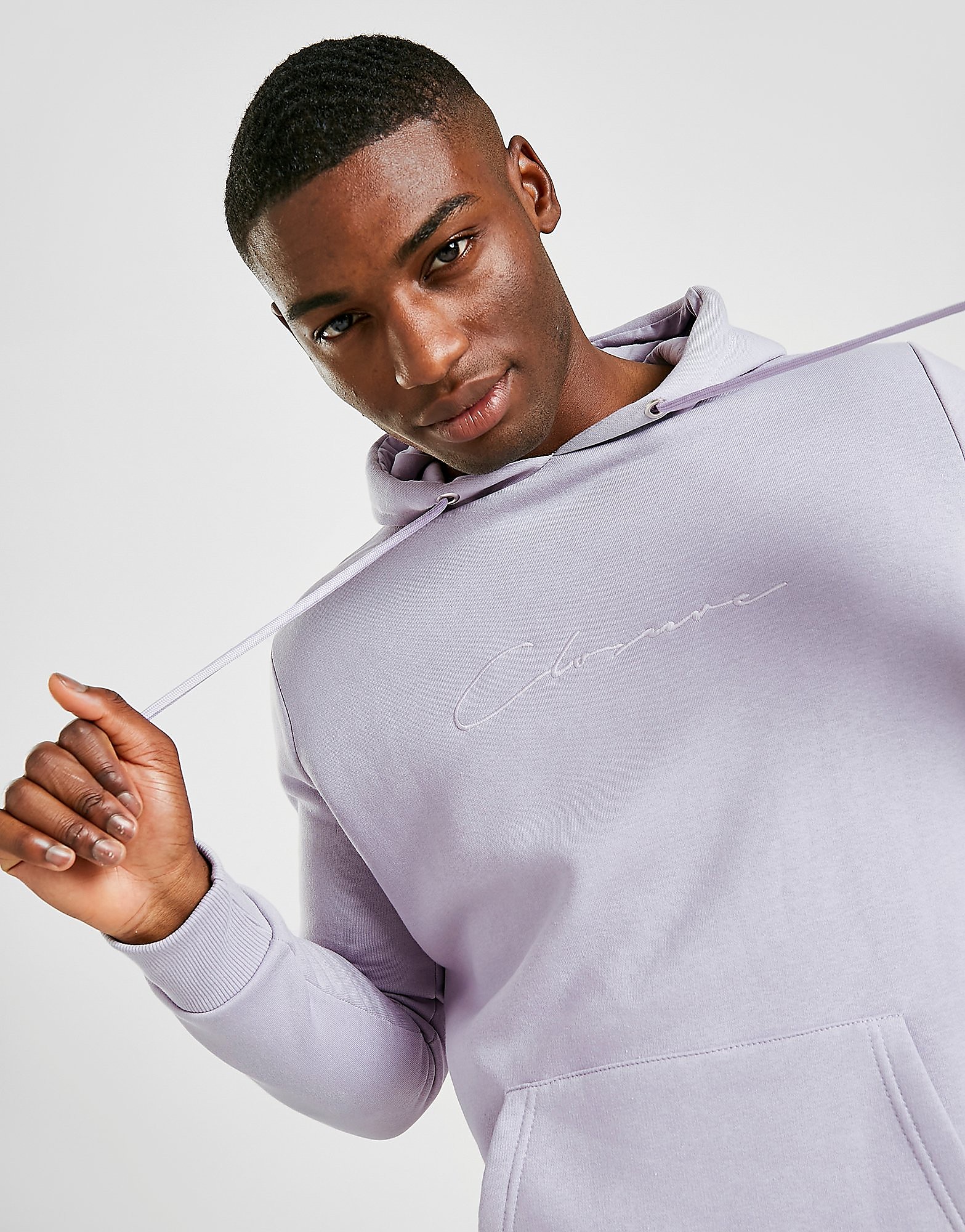 

Closure London Script Overhead Hoodie - Purple - Mens, Purple