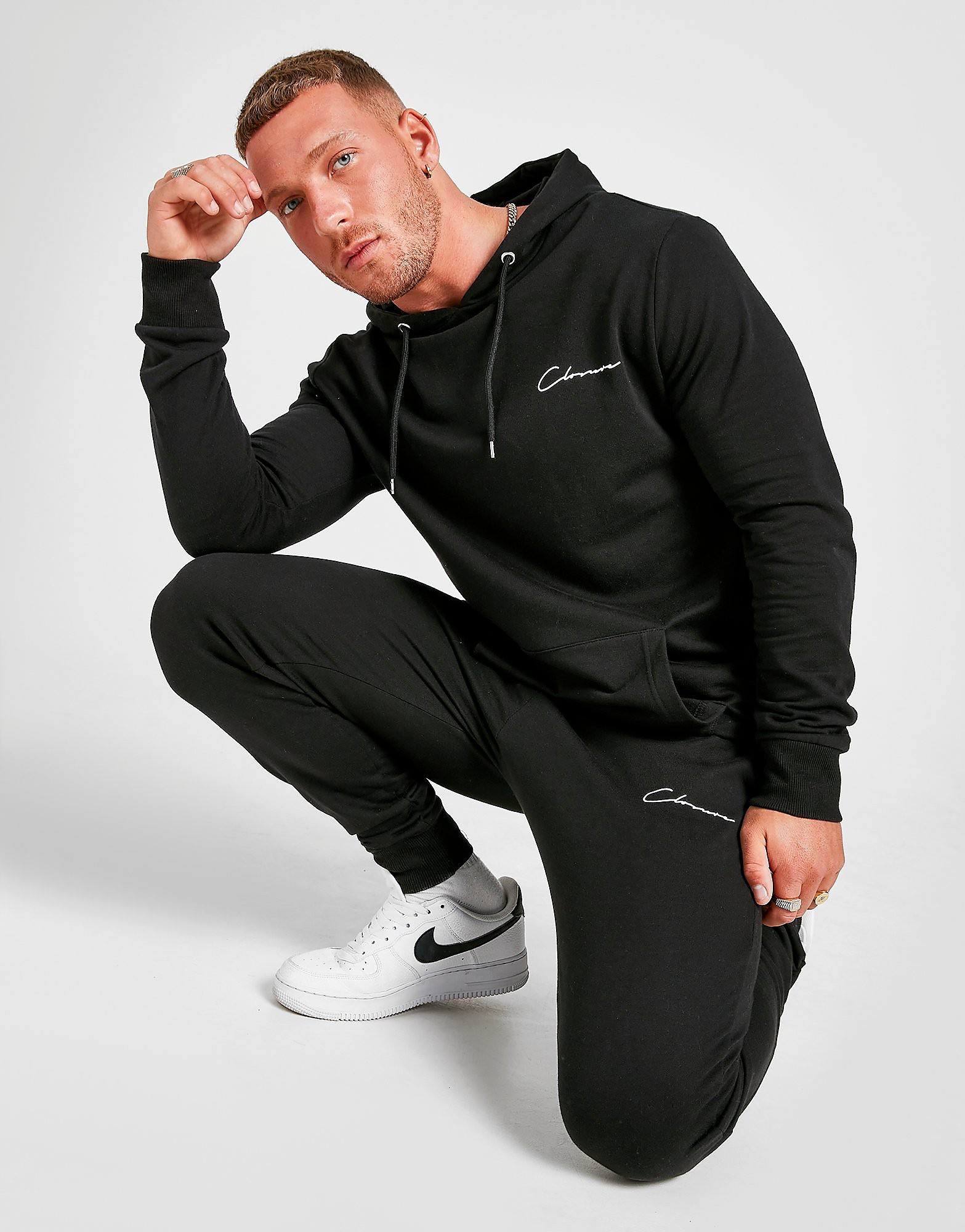 Closure London Script Tracksuit - Black - Mens, Black
