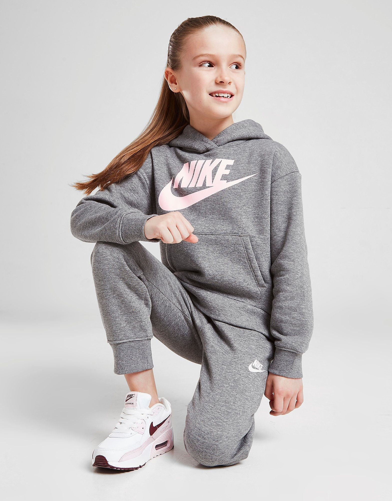 

Nike Girls' Futura Hoodie Children - Grey - Kids, Grey