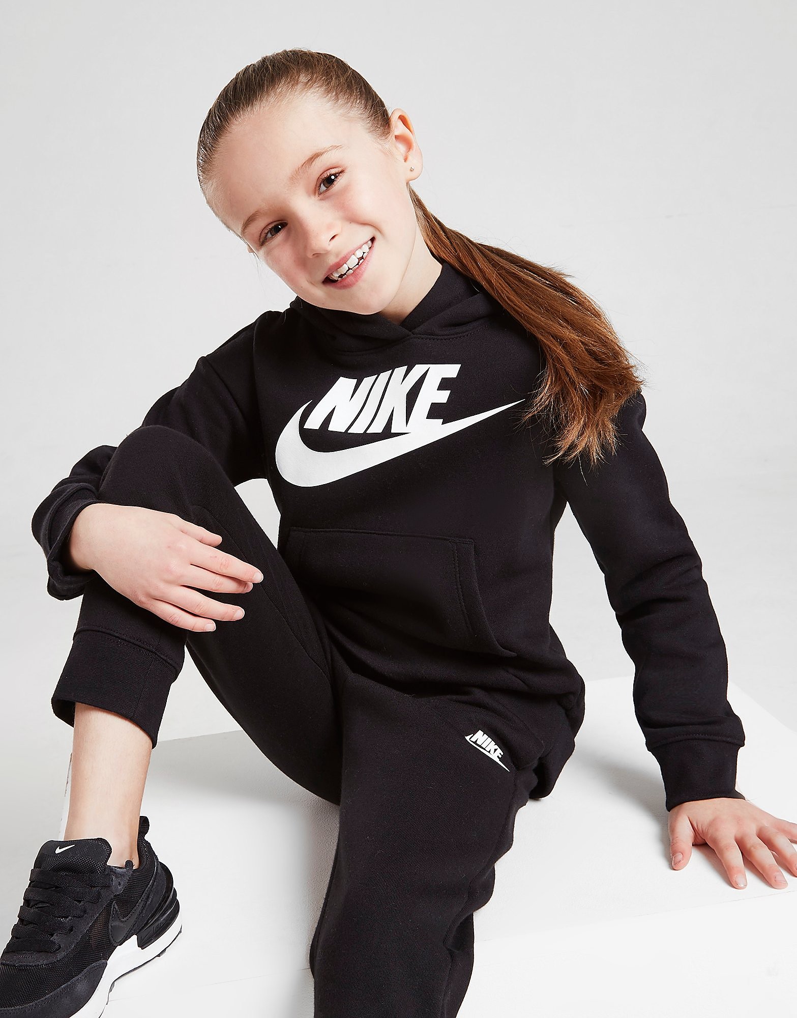 

Nike Girls' Futura Hoodie Children - Black - Kids, Black