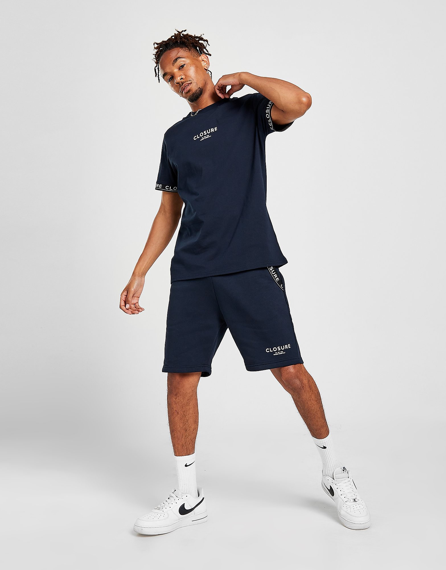 

Closure London Branded Shorts - Navy - Mens, Navy