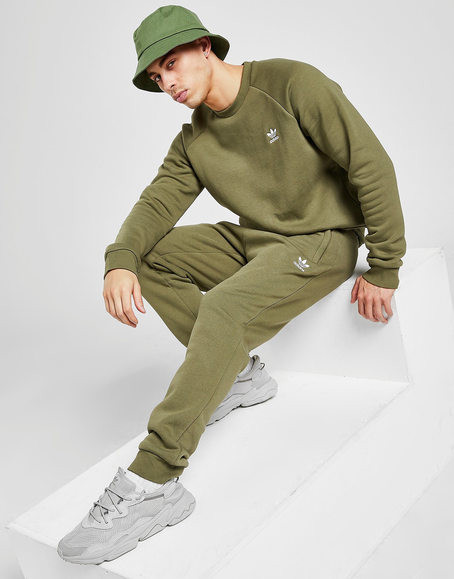

adidas Originals Adicolor Essentials Trefoil Joggers - Focus Olive - Mens, Focus Olive