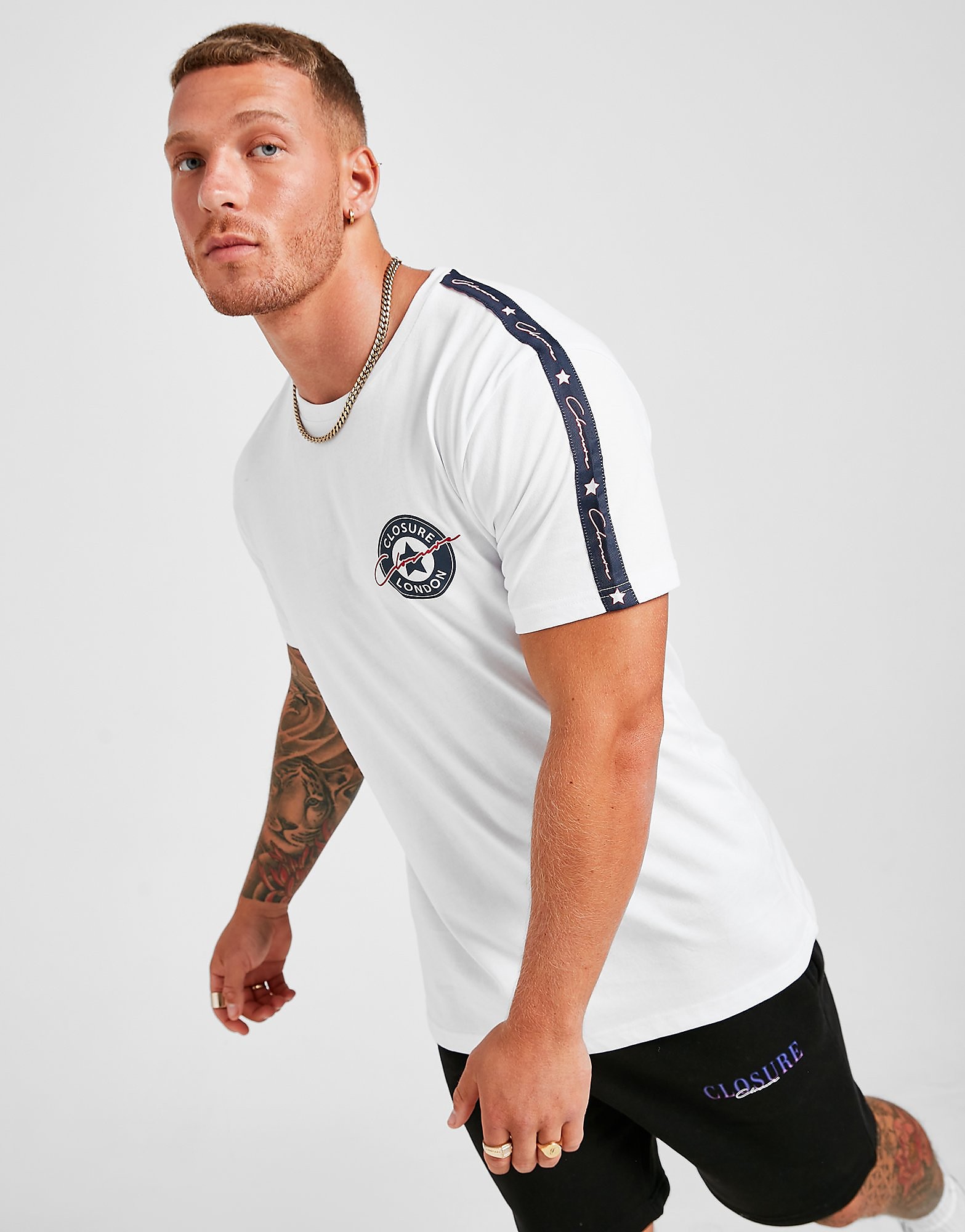 

Closure London Tape T-Shirt - White - Mens, White