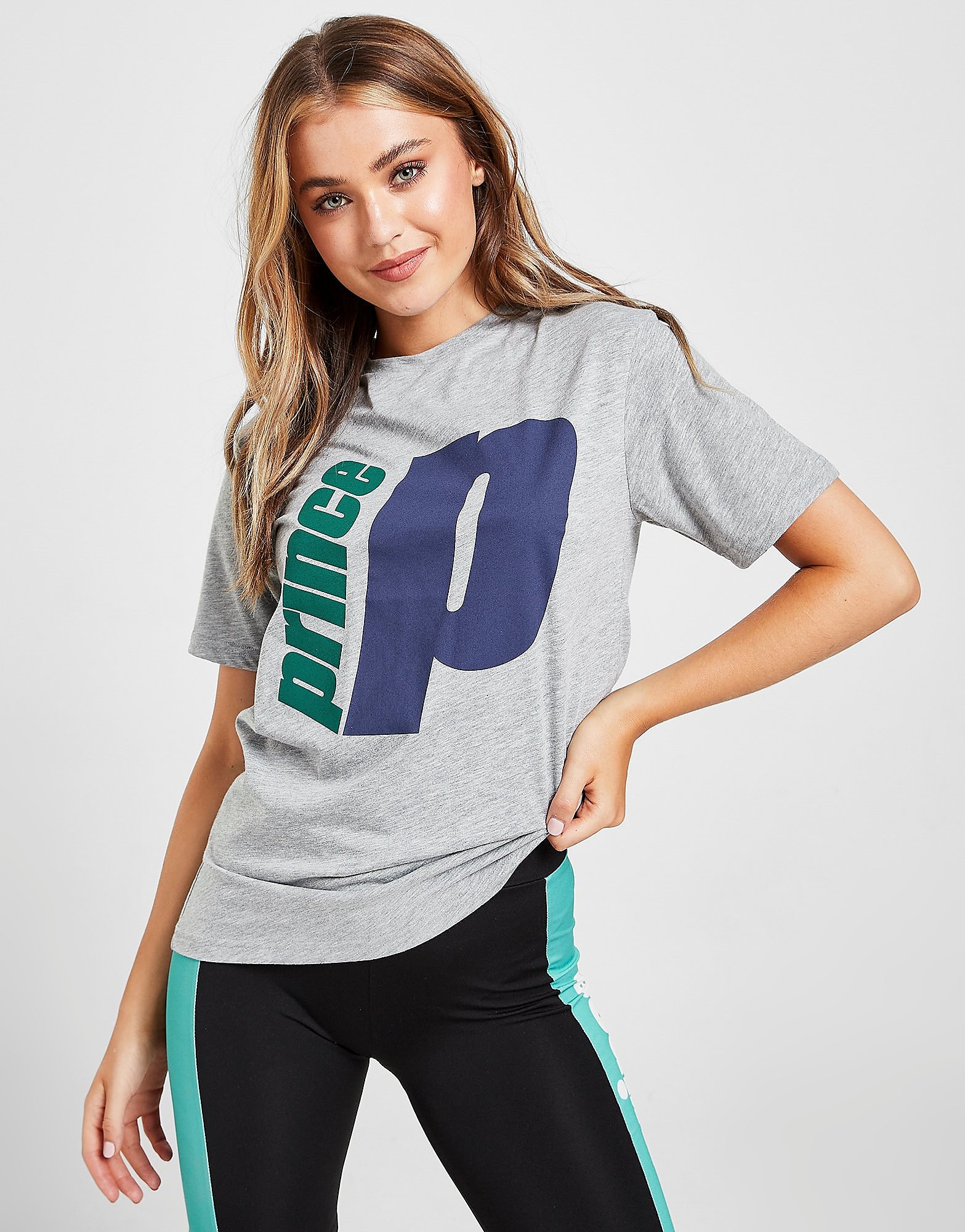 

Prince Large Logo T-Shirt - Grey - Womens, Grey