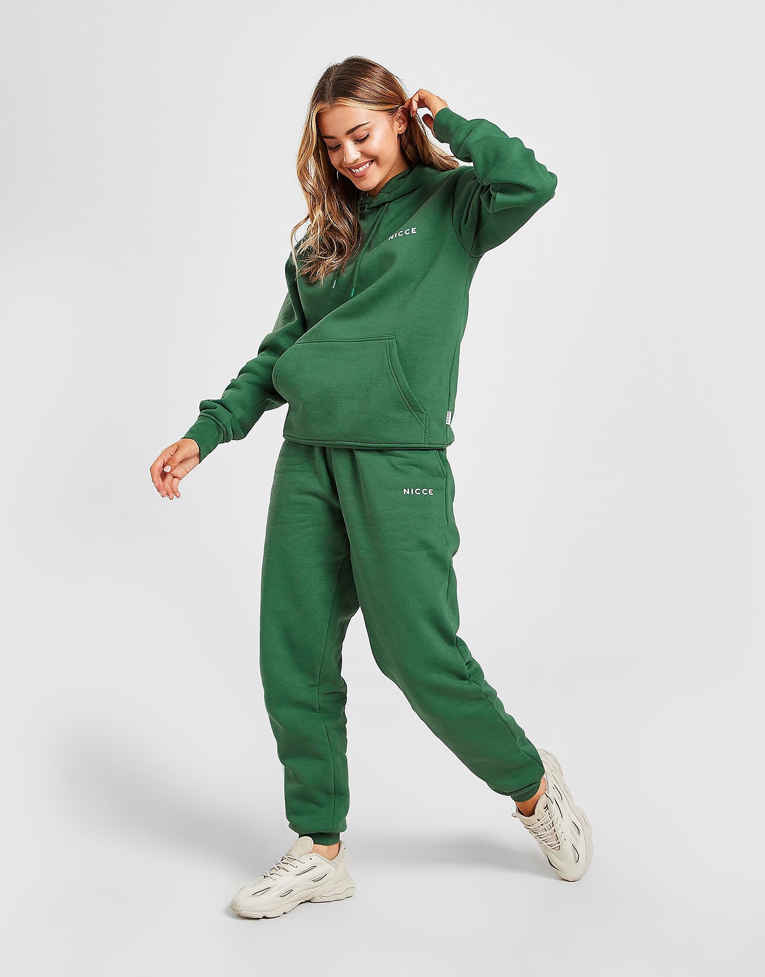 

Nicce Small Logo Oversized Joggers - Green - Womens, Green