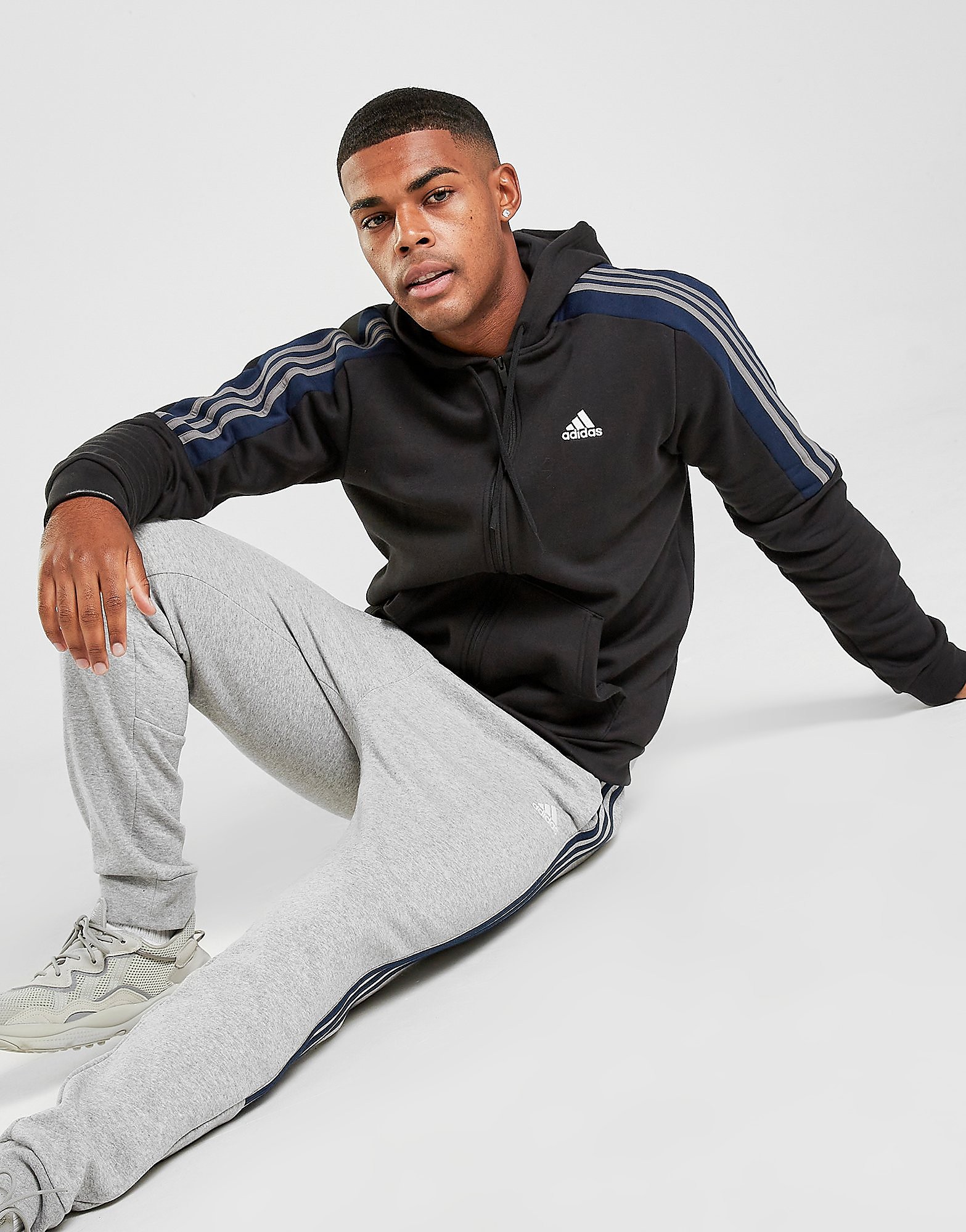 

adidas Energize Full Zip Hoodie - Only at JD - Black - Mens, Black
