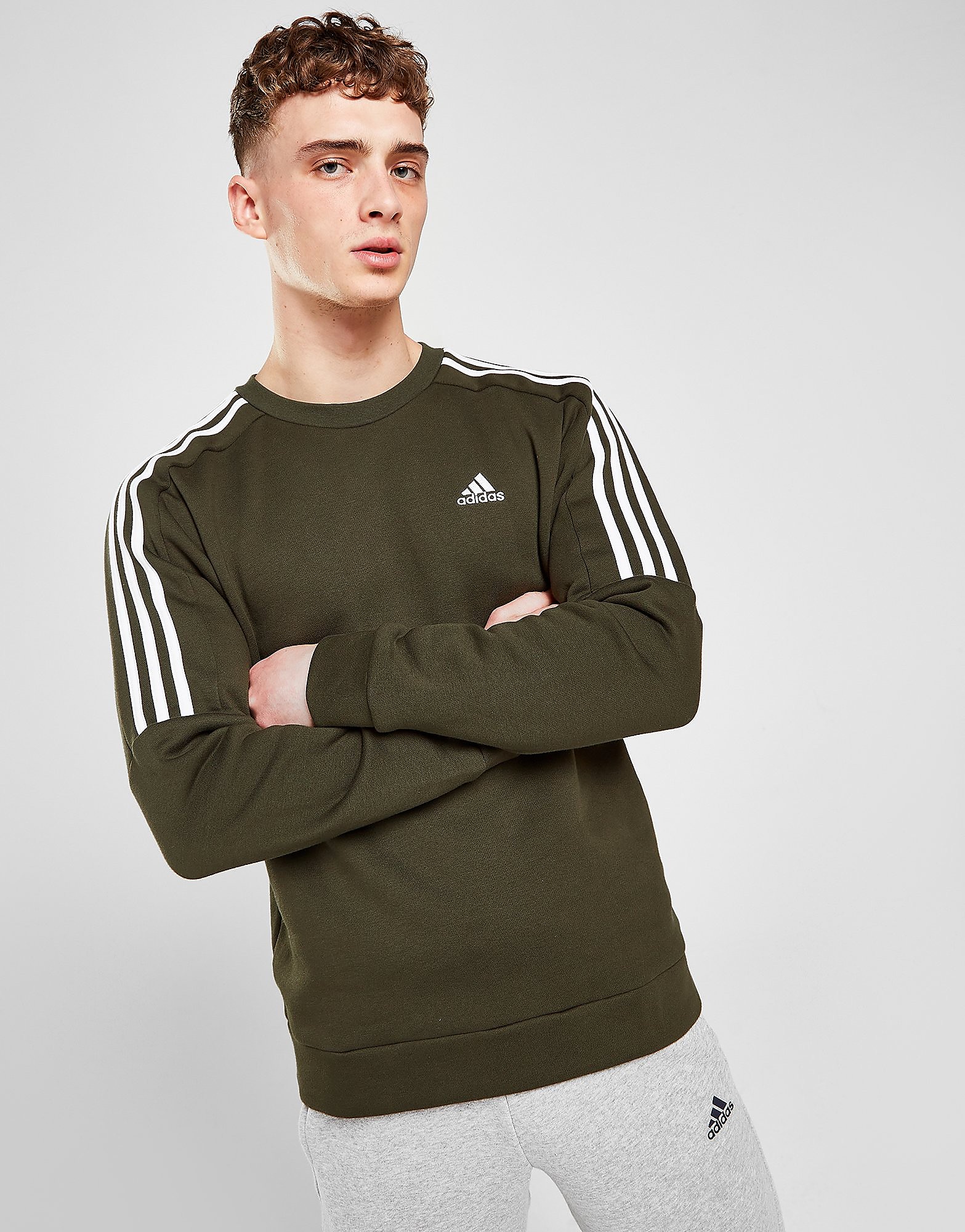 

adidas Energize Crew Sweatshirt - Only at JD - Green - Mens, Green