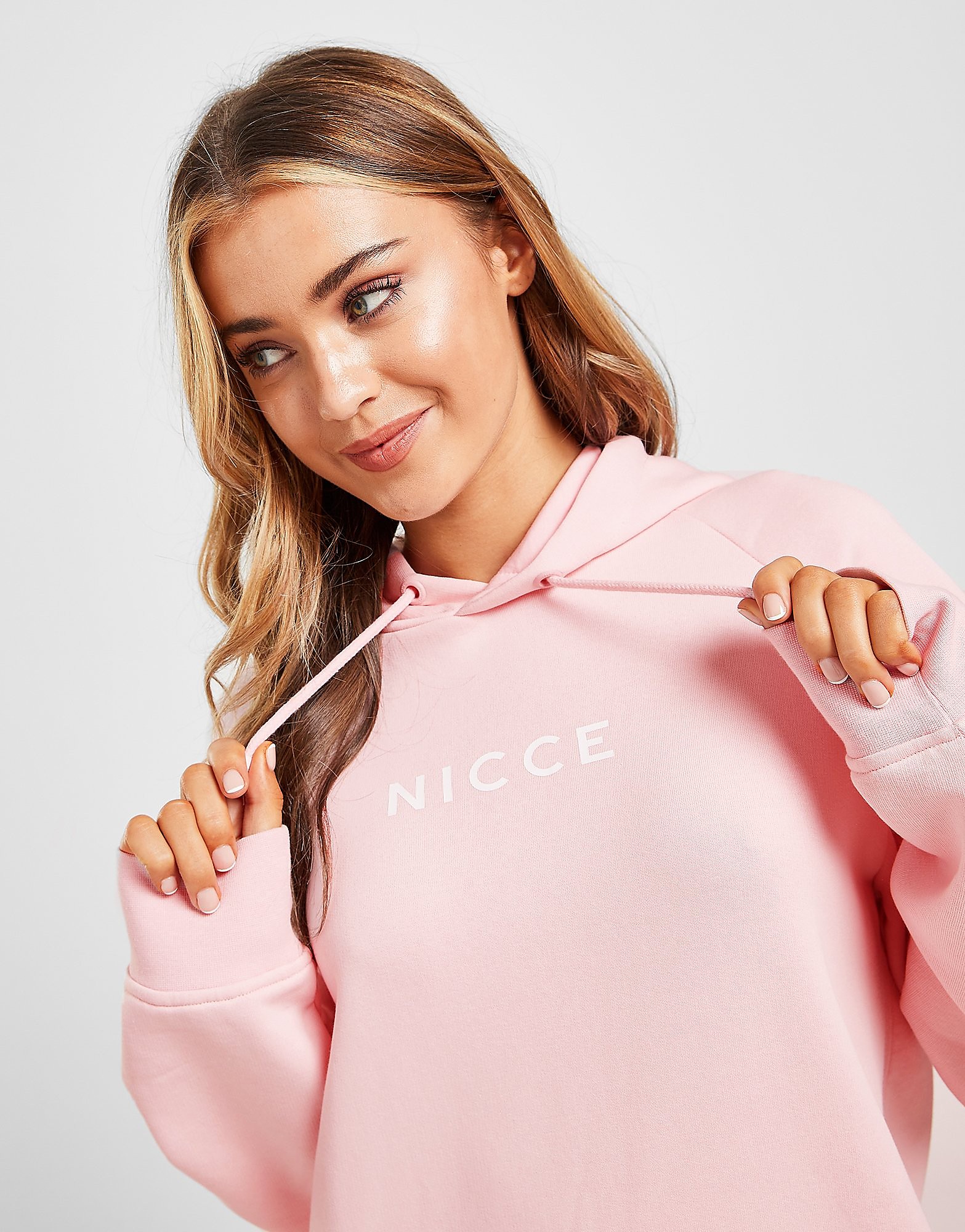 

Nicce Central Logo Hooded Dress - Pink - Womens, Pink