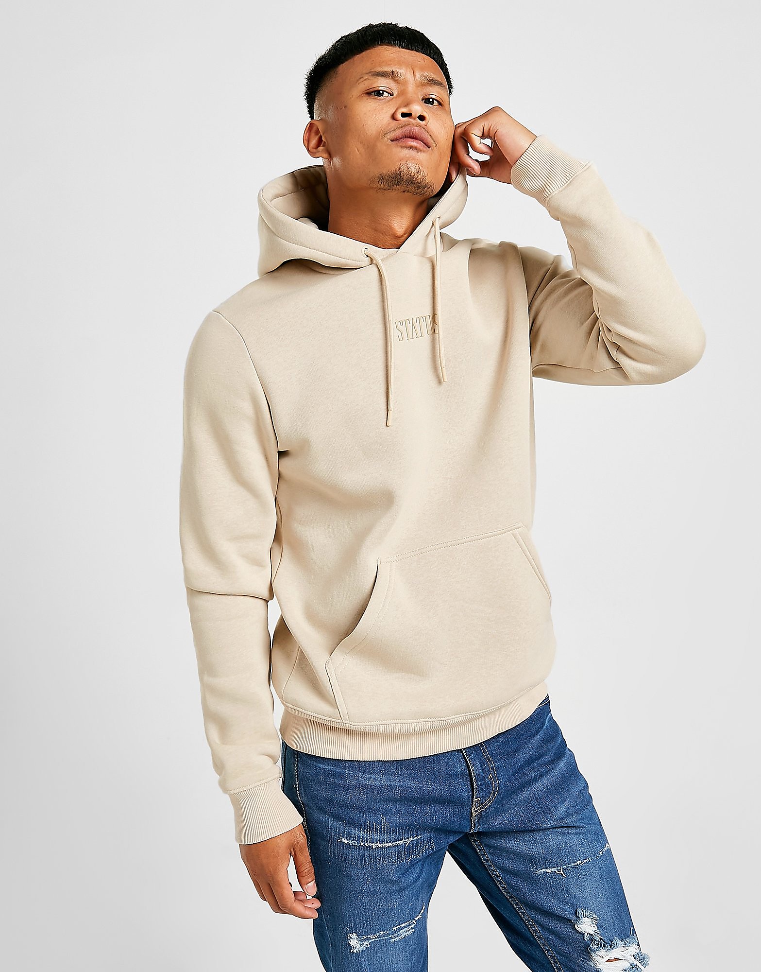 

Status Stitch Overhead Hoodie - Brown - Mens, Brown