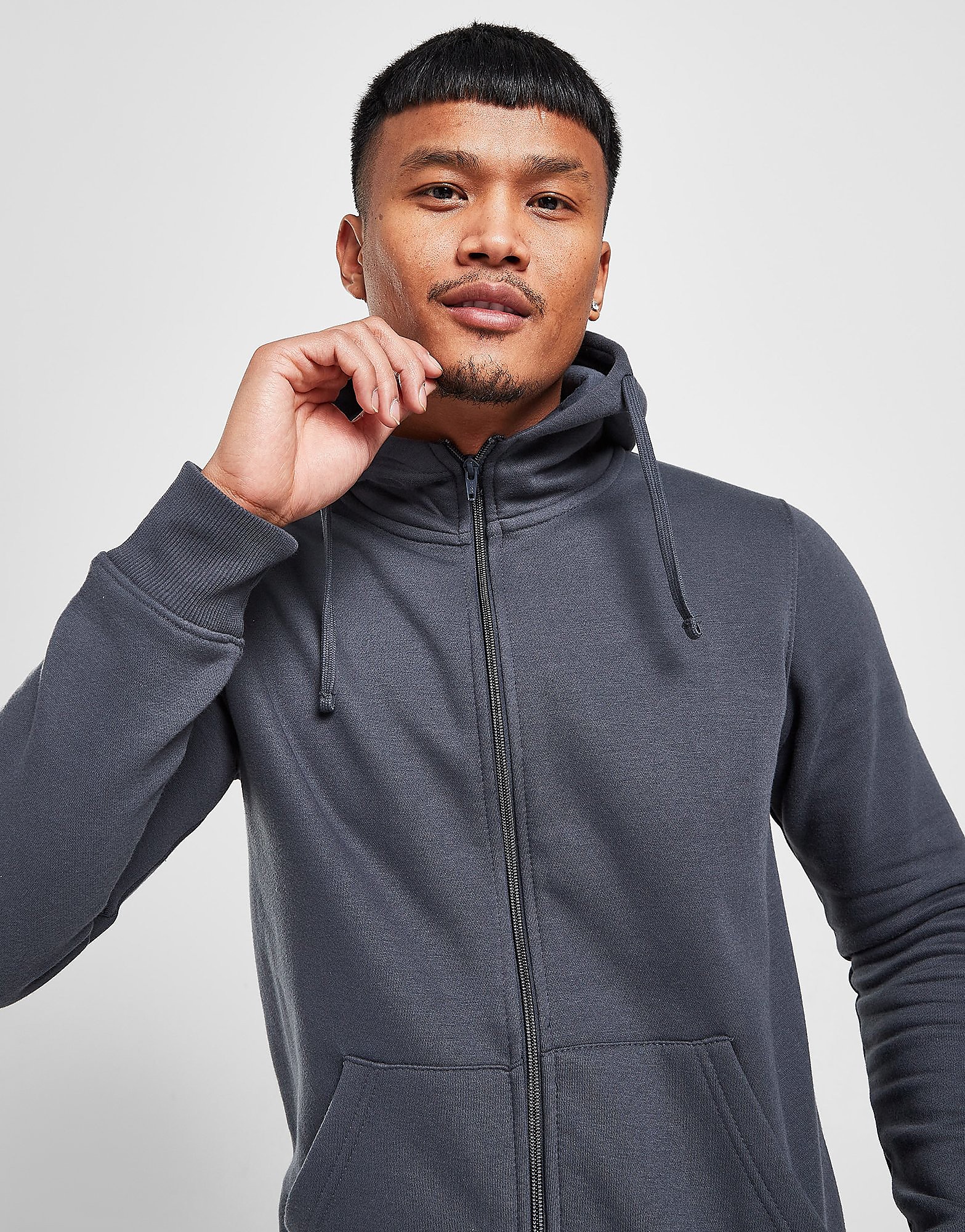 

Sustainable McKenzie Essential Full Zip Hoodie - Blue - Mens, Blue