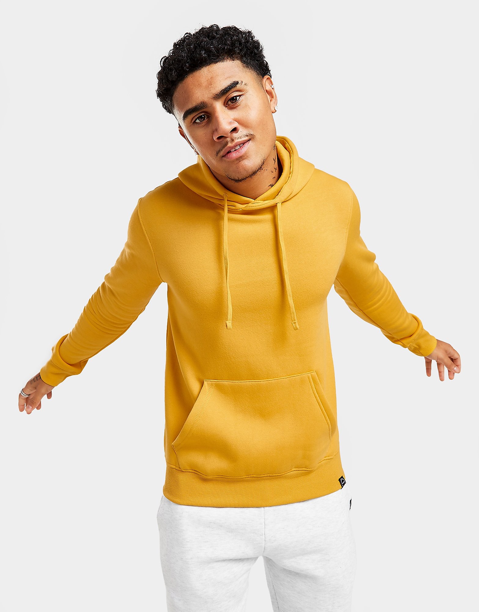 

Sustainable McKenzie Essential Overhead Hoodie - Yellow - Mens, Yellow