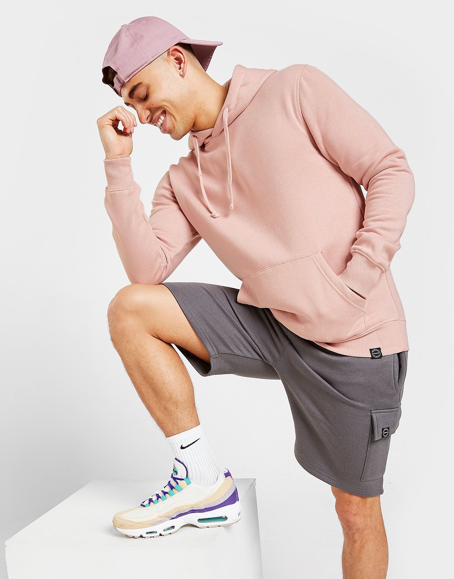 

Sustainable McKenzie Essential Overhead Hoodie - Pink - Mens, Pink