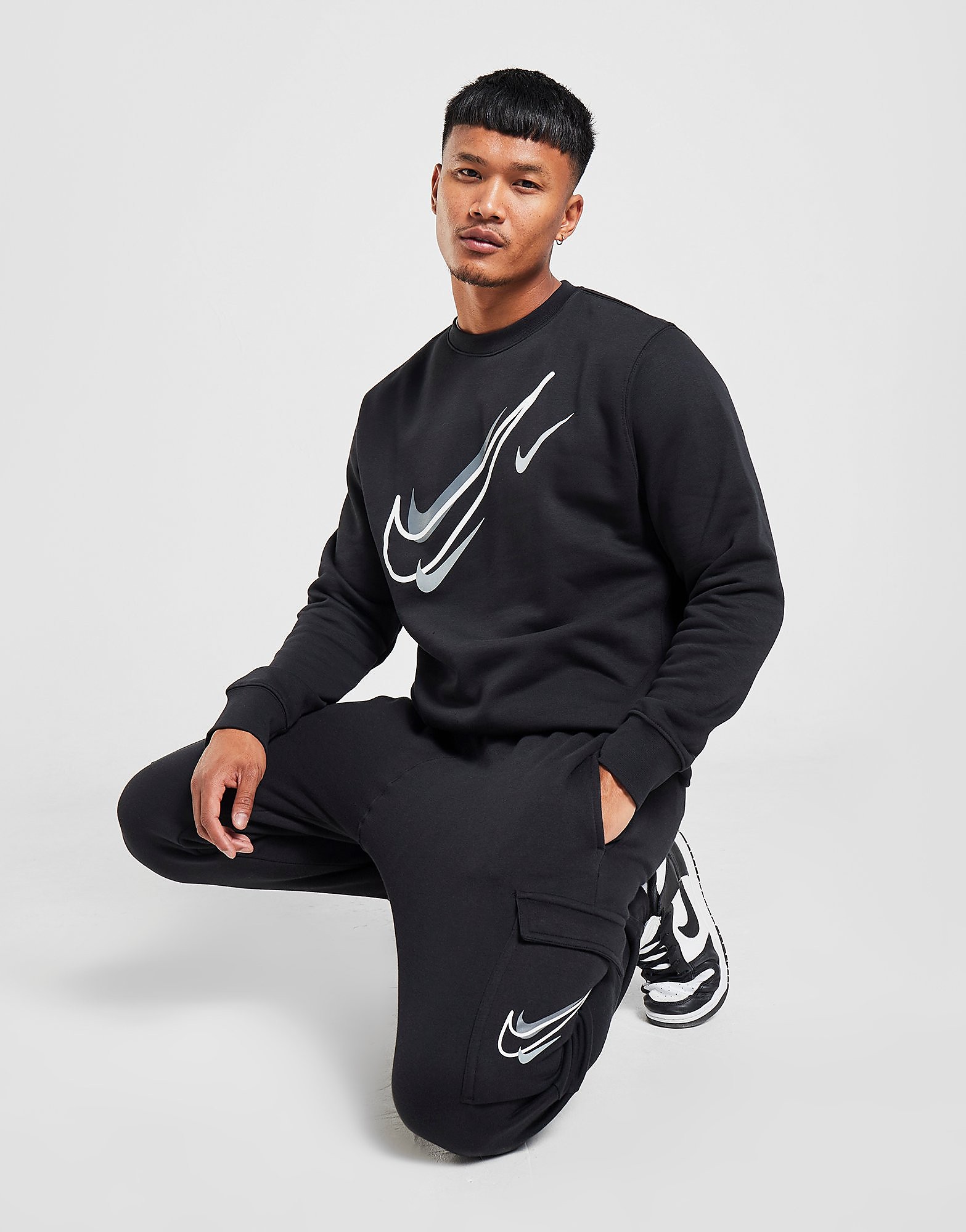 

Nike Court Crew Sweatshirt - Black - Mens, Black