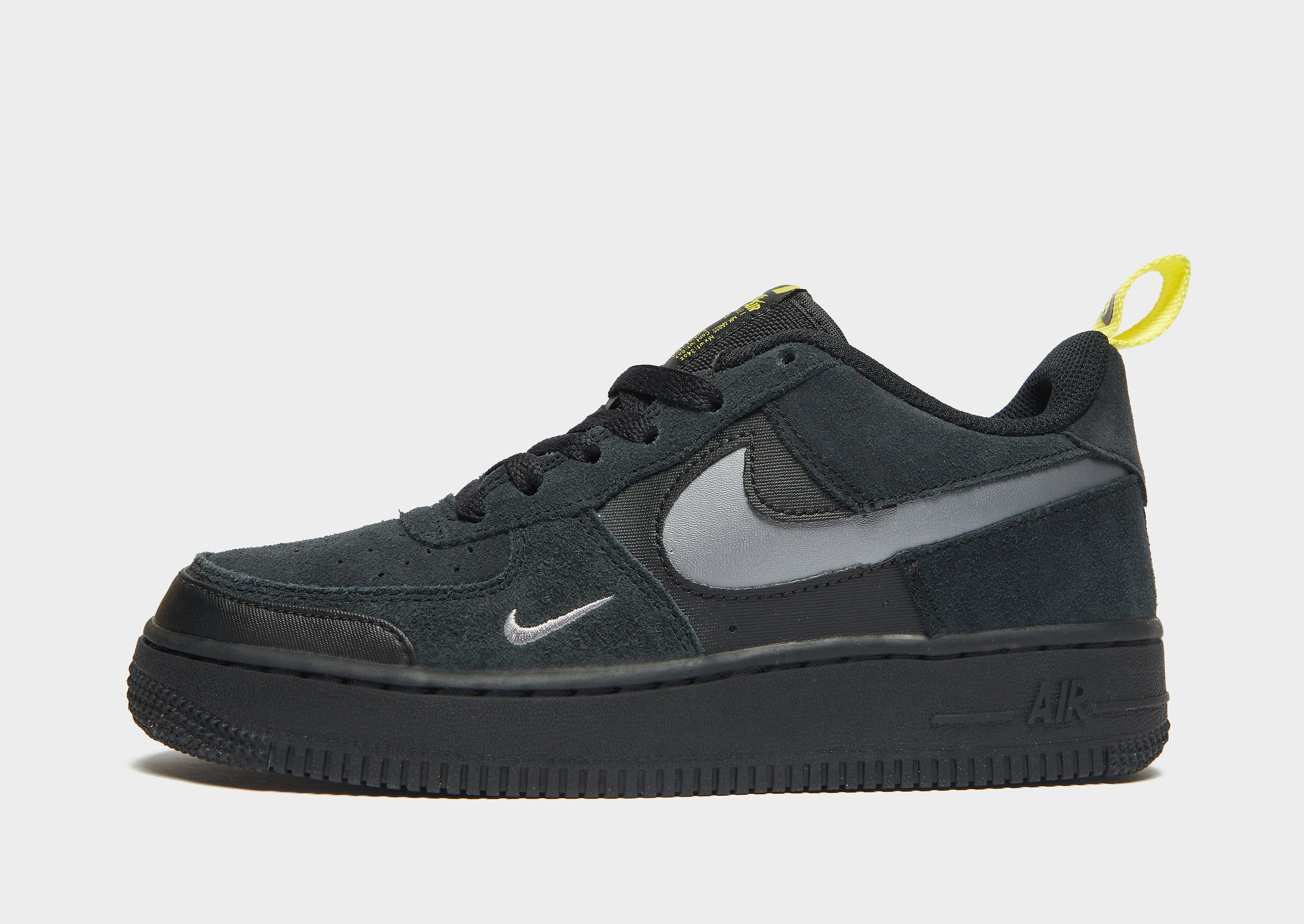 

Nike Air Force 1 Low Junior - Black/Yellow Strike/Metallic Cool Grey - Kids, Black/Yellow Strike/Metallic Cool Grey