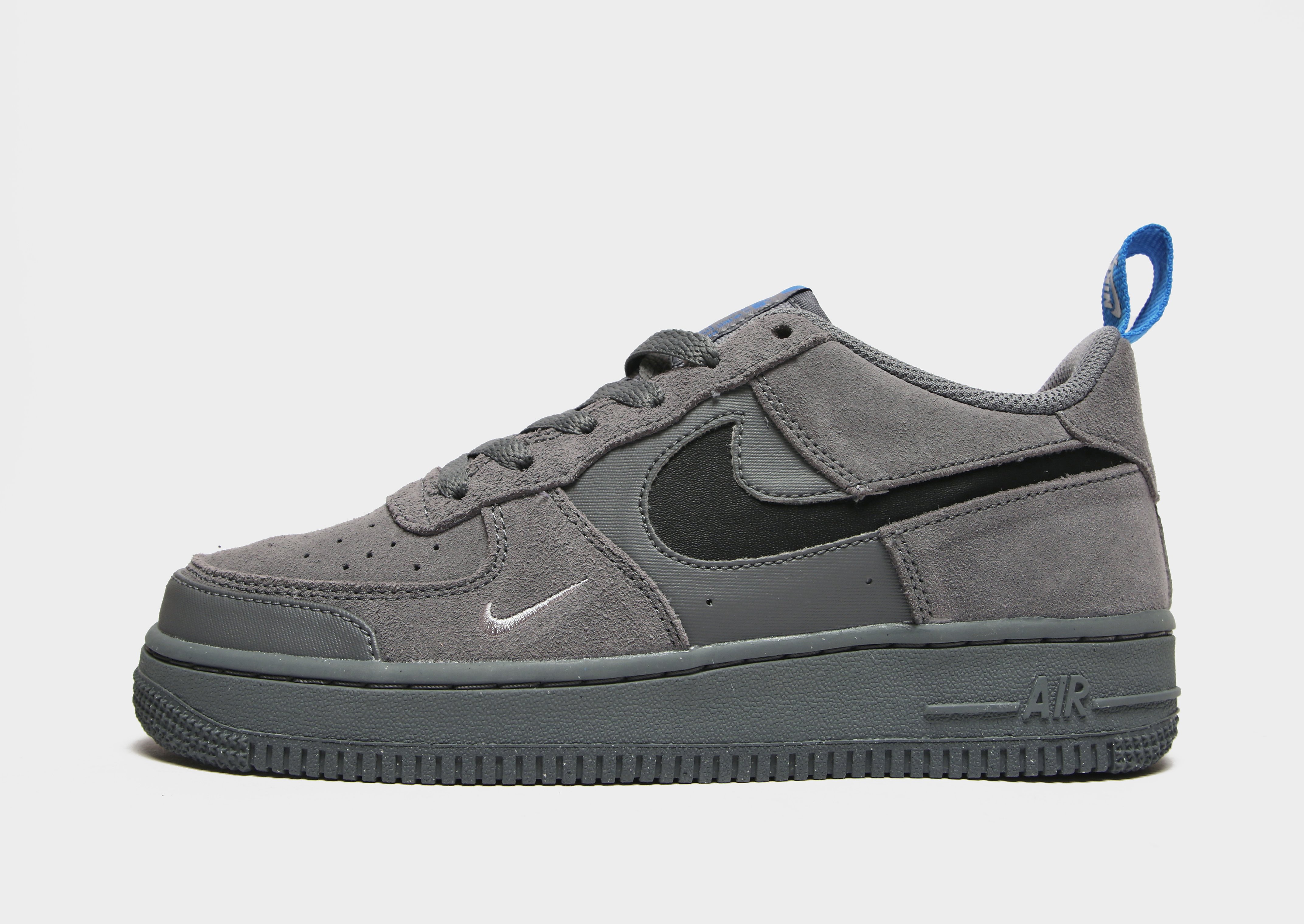 

Nike Air Force 1 Low Junior - Only at JD - Smoke Grey/Light Photo Blue/Black - Kids, Smoke Grey/Light Photo Blue/Black