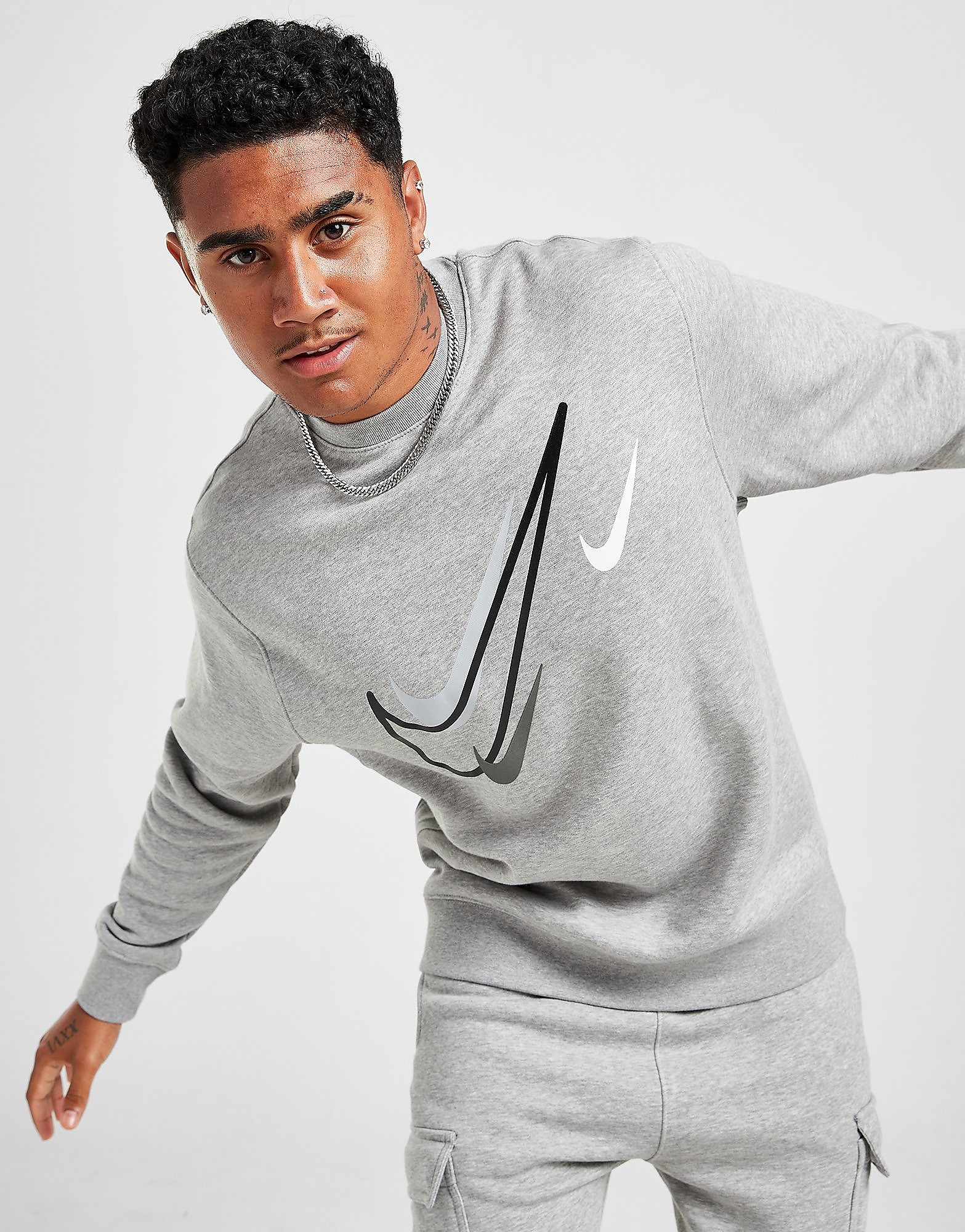 

Nike Court Crew Sweatshirt - Dark Grey - Mens, Dark Grey