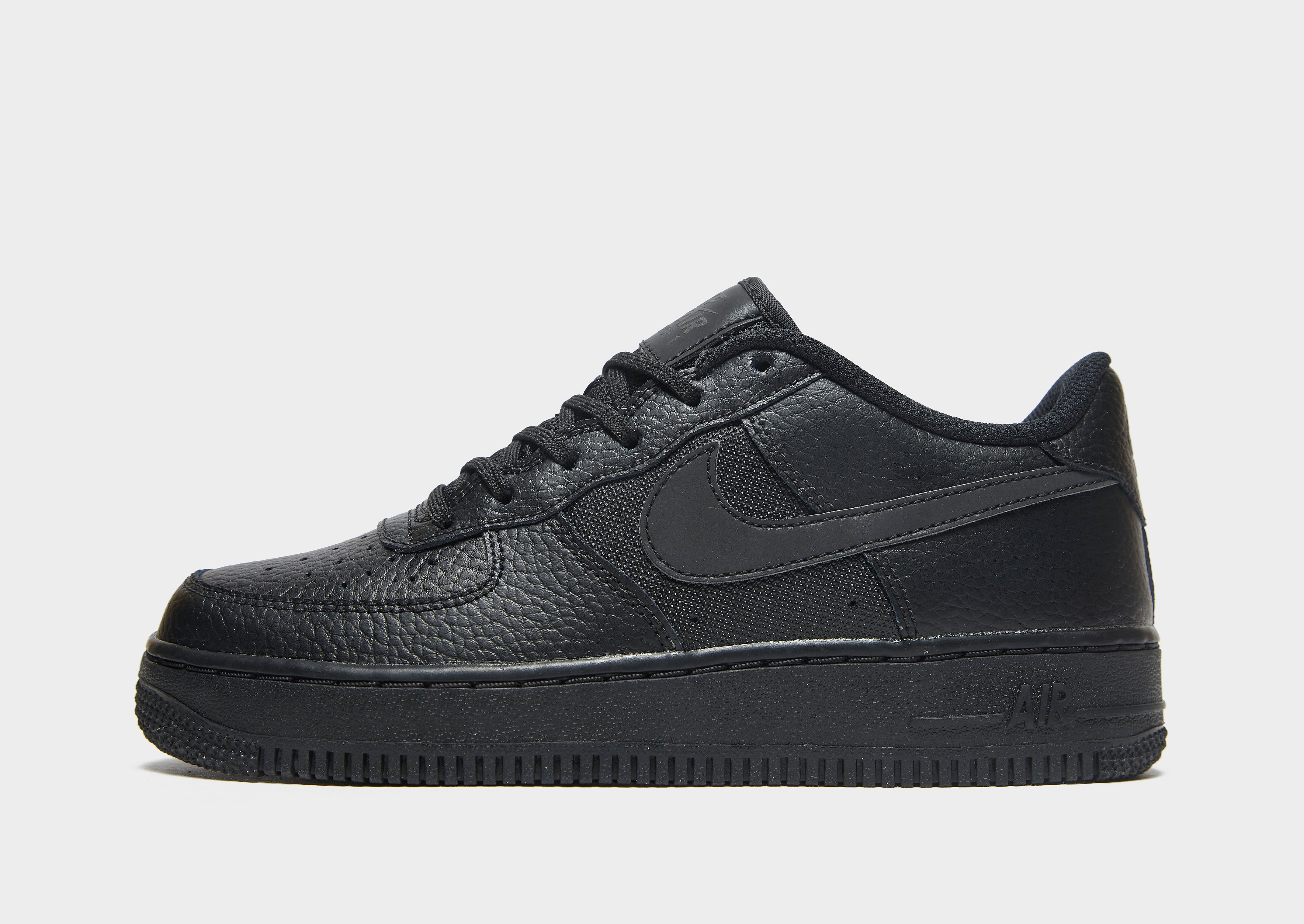 

Nike Air Force 1 Low Junior - Black/Black - Kids, Black/Black