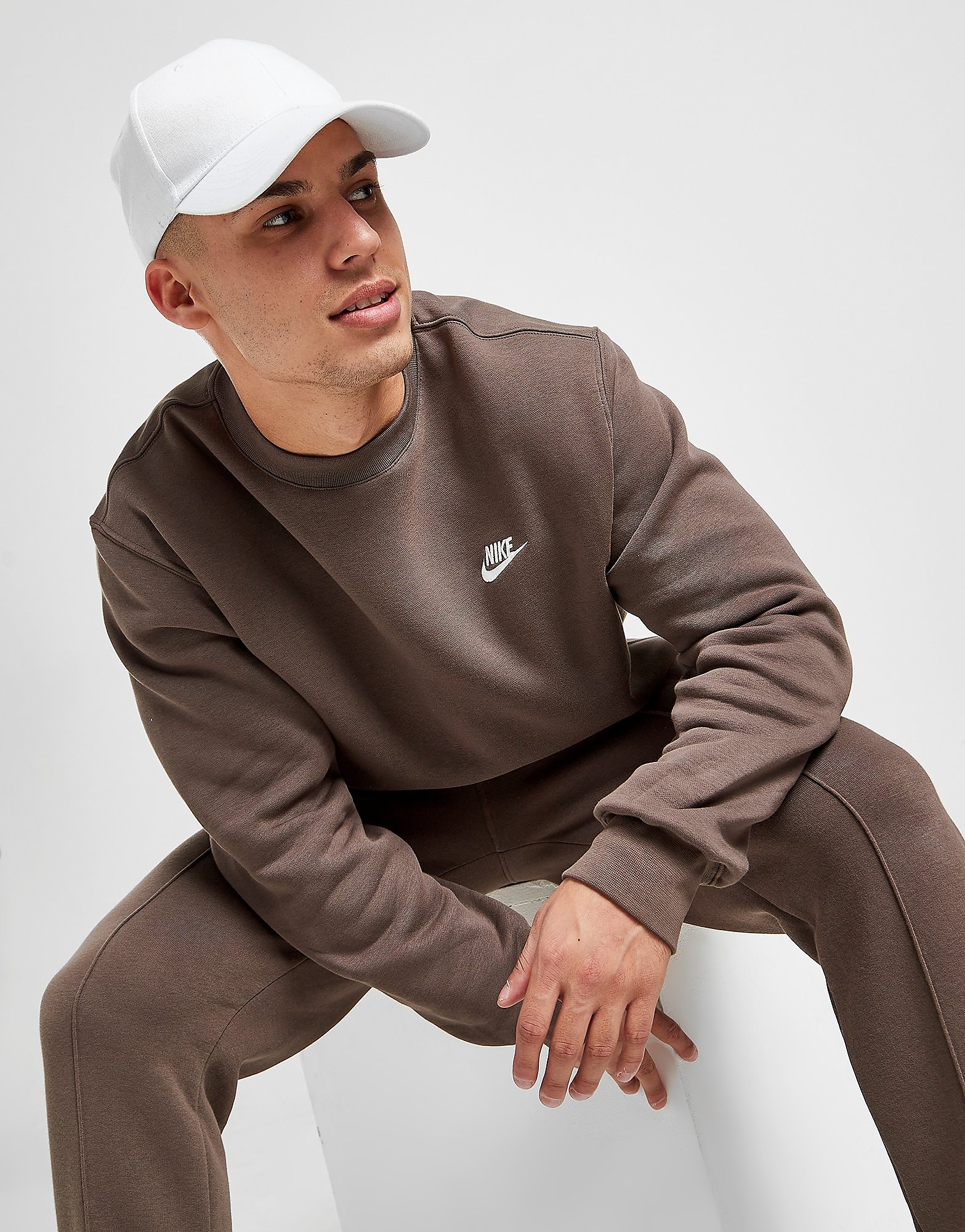 

Nike Club Crew Sweatshirt - Ironstone - Mens, Ironstone